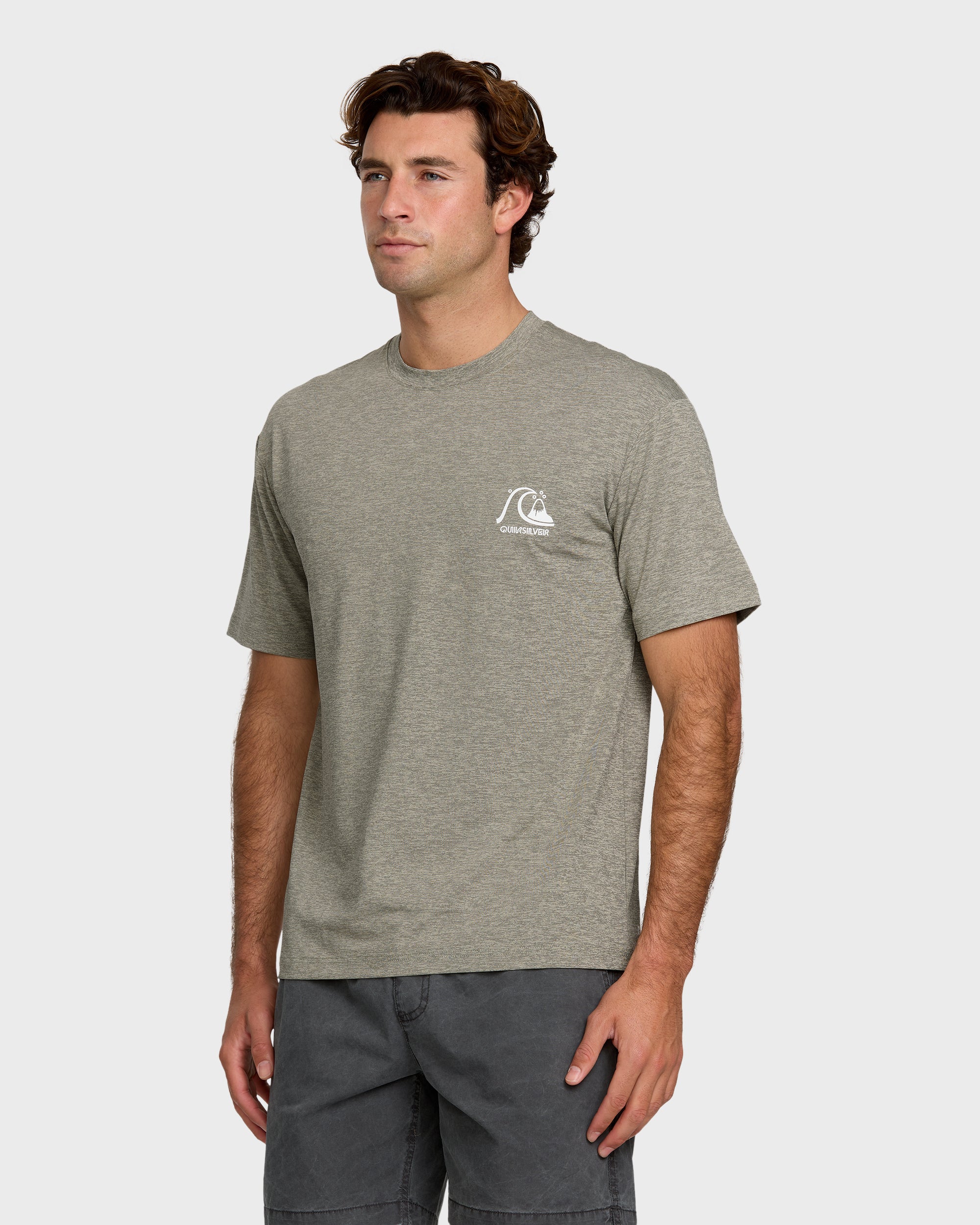 DNA Logo Surf Short Sleeve Surf Tee - Smoked Gray Heather 4 DNA Logo Surf Short Sleeve Surf Tee - Smoked Gray Heather