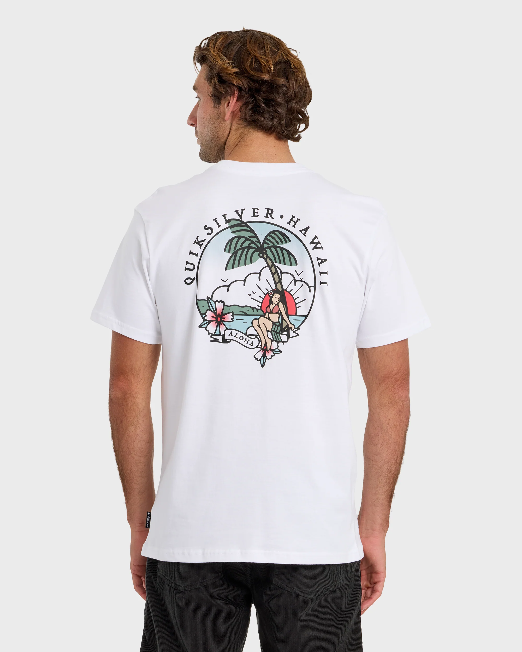 HI Hula Sunset T-Shirt - White 2 HI Hula Sunset T-Shirt - White