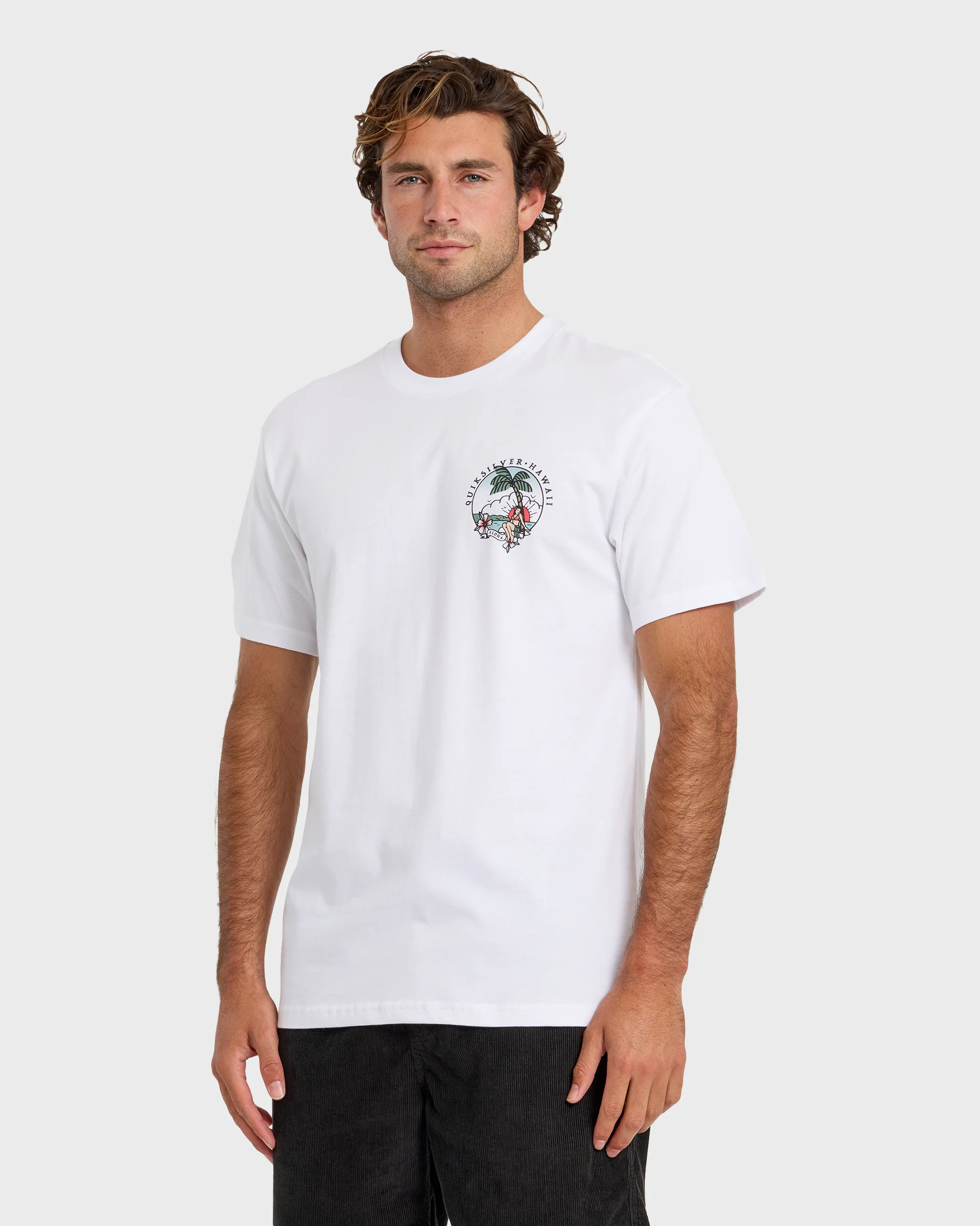 HI Hula Sunset T-Shirt - White 4 HI Hula Sunset T-Shirt - White