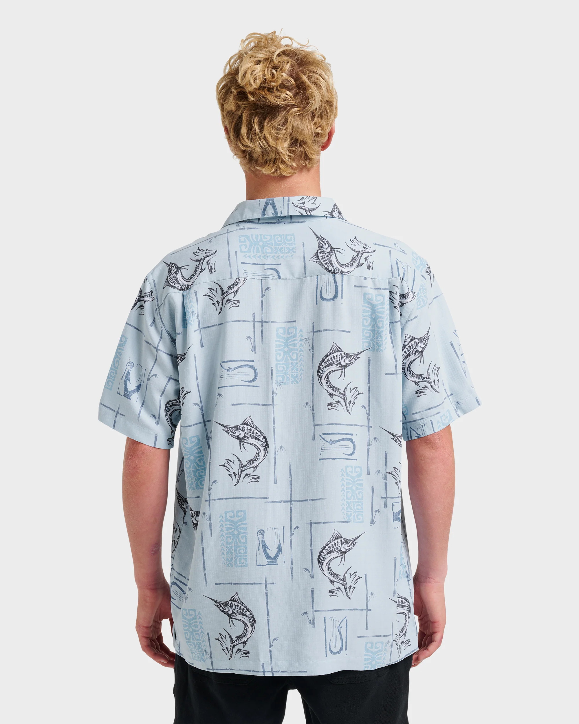 Waterman Big Day Short Sleeve Shirt - Ashley Blue 2 Waterman Big Day Short Sleeve Shirt - Ashley Blue