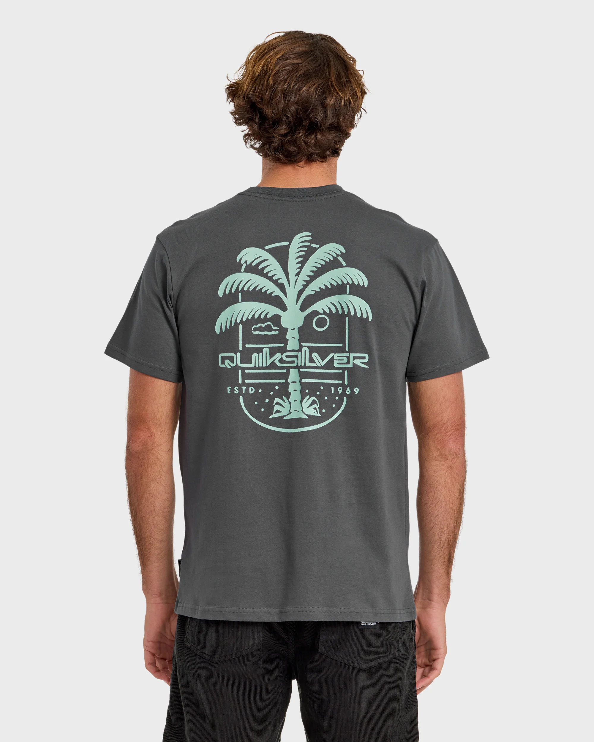 Uno Palm Short Sleeve T-Shirt - Iron Gate 2 Uno Palm Short Sleeve T-Shirt - Iron Gate