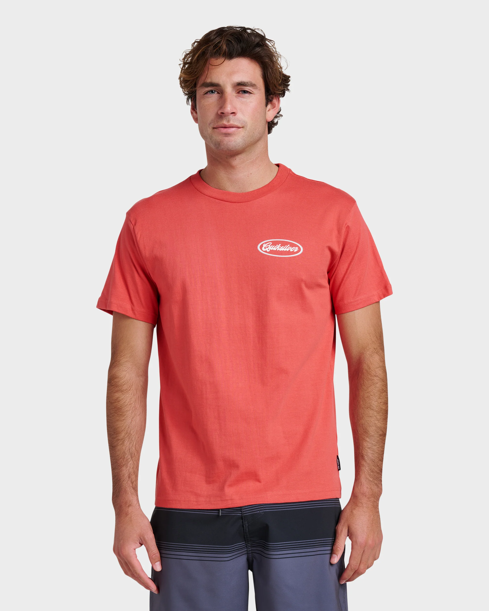 Mechanics Script Classic T-shirt - Mineral Red 1 Mechanics Script Classic T-shirt - Mineral Red