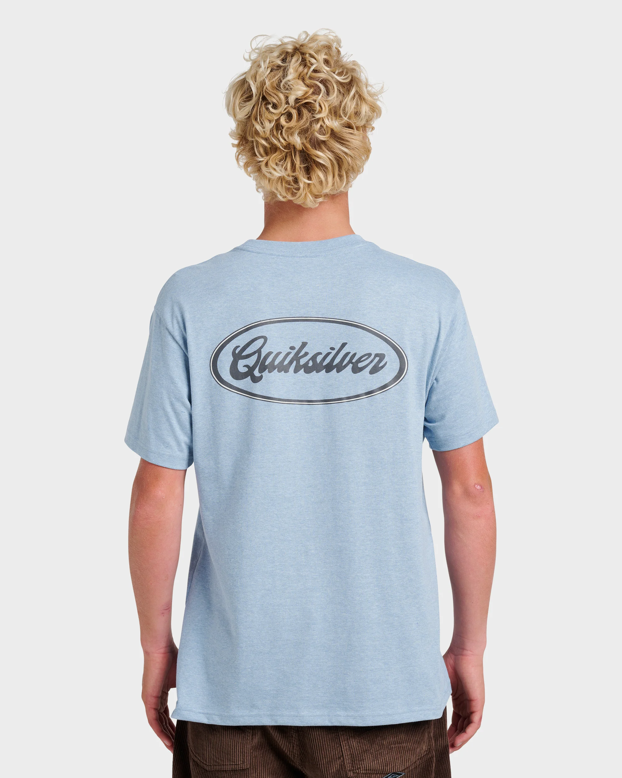 Mechanics Script Classic T-shirt - Ashley Blue Heather 2 Mechanics Script Classic T-shirt - Ashley Blue Heather
