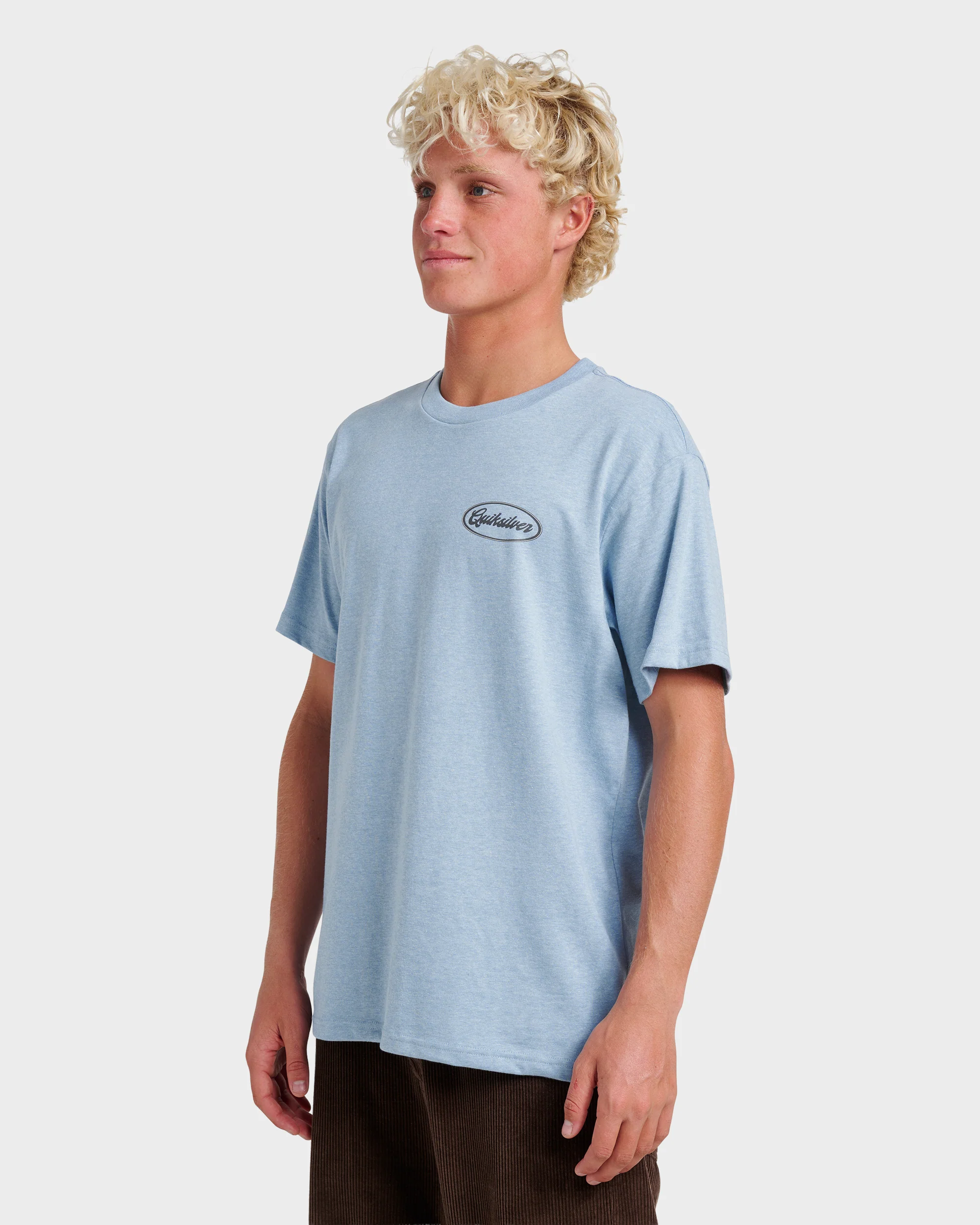 Mechanics Script Classic T-shirt - Ashley Blue Heather 3 Mechanics Script Classic T-shirt - Ashley Blue Heather