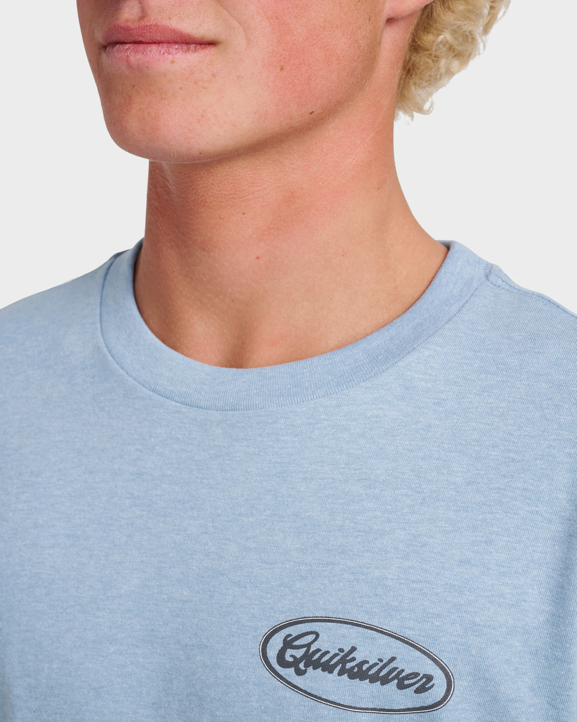 Mechanics Script Classic T-shirt - Ashley Blue Heather 4 Mechanics Script Classic T-shirt - Ashley Blue Heather