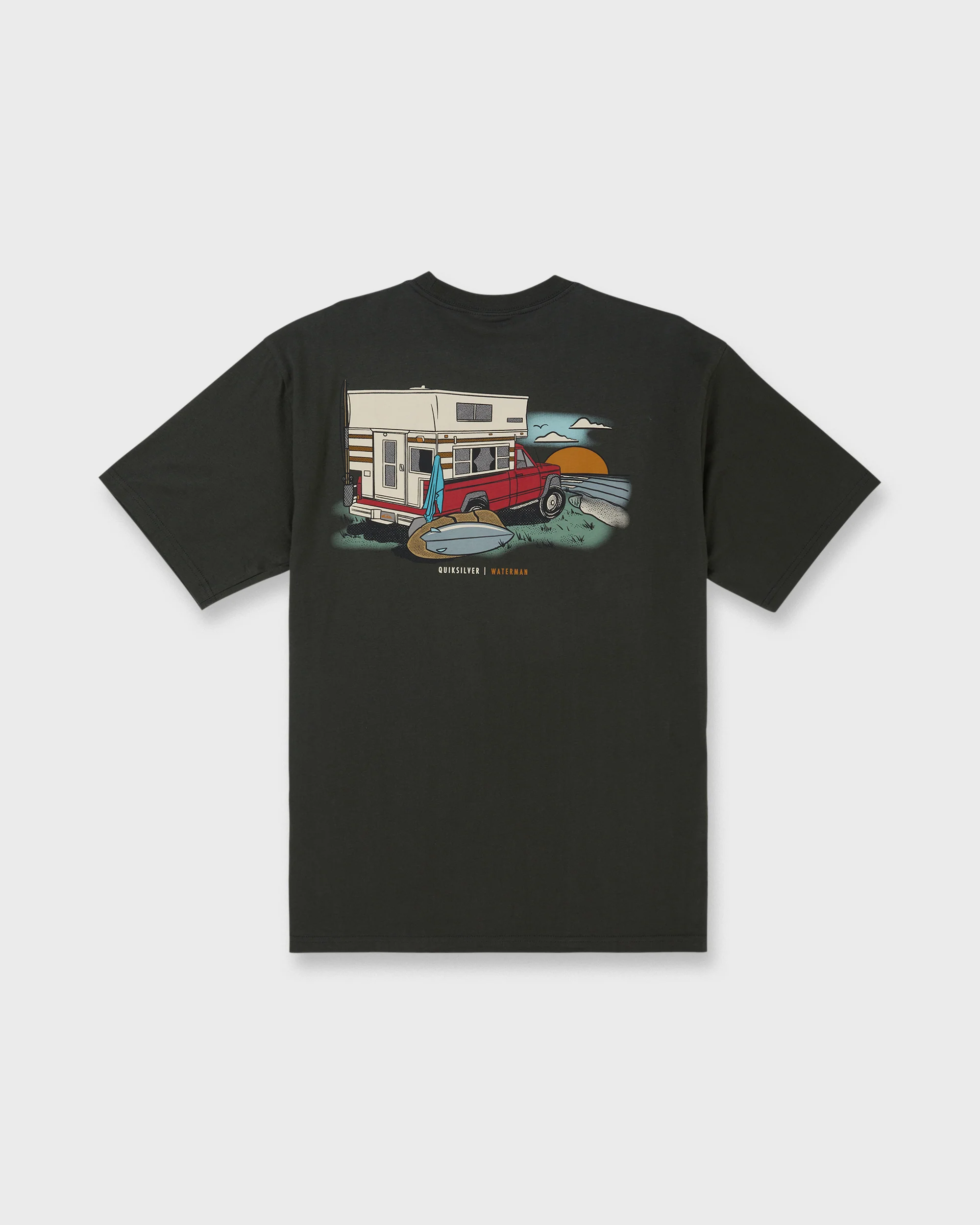 Waterman Off The Grid Sueded Short Sleeve T-Shirt - Phantom 7 Waterman Off The Grid Sueded Short Sleeve T-Shirt - Phantom