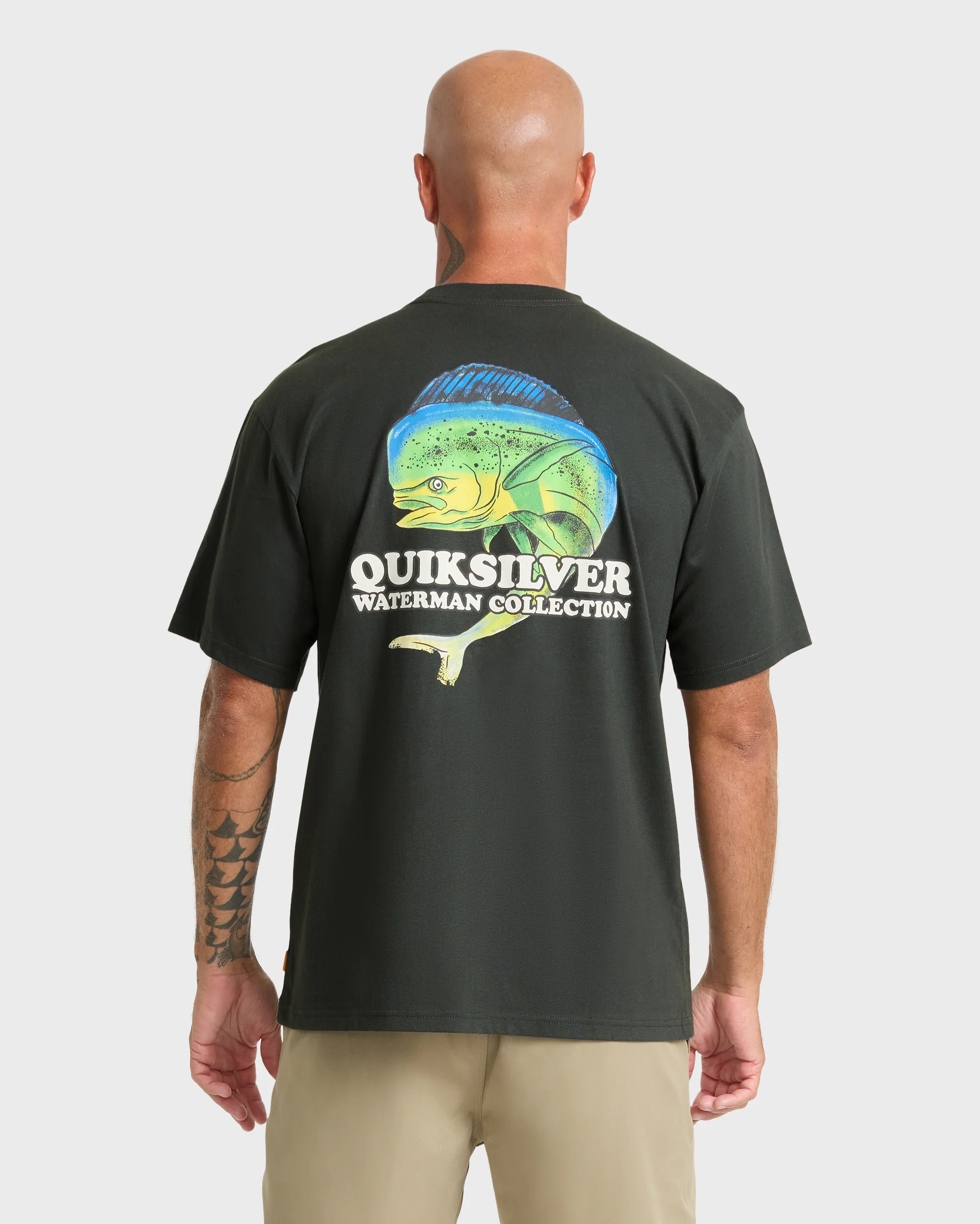 Waterman Big Bull Sueded Short Sleeve T-Shirt - Phantom 4 Waterman Big Bull Sueded Short Sleeve T-Shirt - Phantom