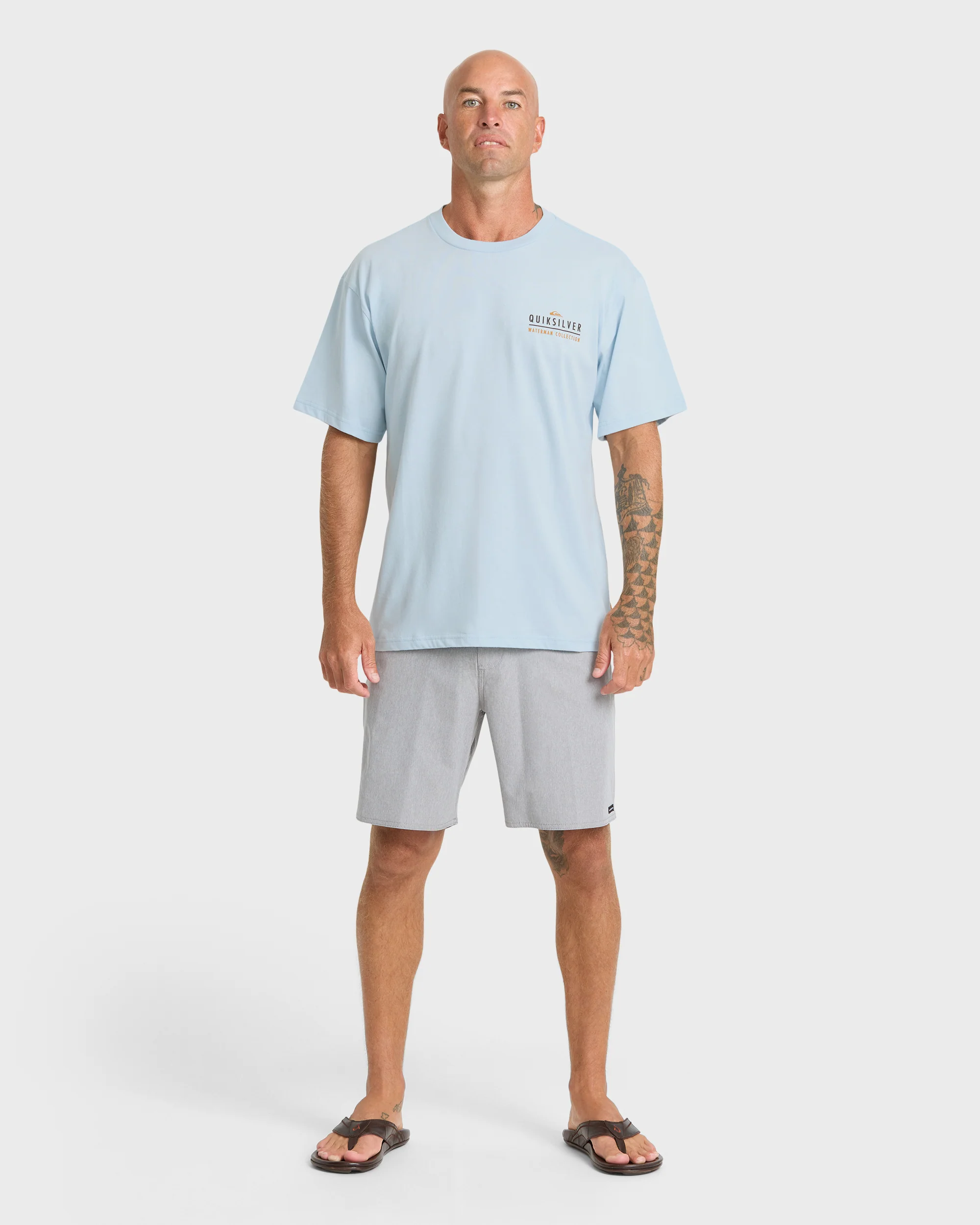 Waterman Off The Grid Sueded Short Sleeve T-Shirt - Skyway 3 Waterman Off The Grid Sueded Short Sleeve T-Shirt - Skyway