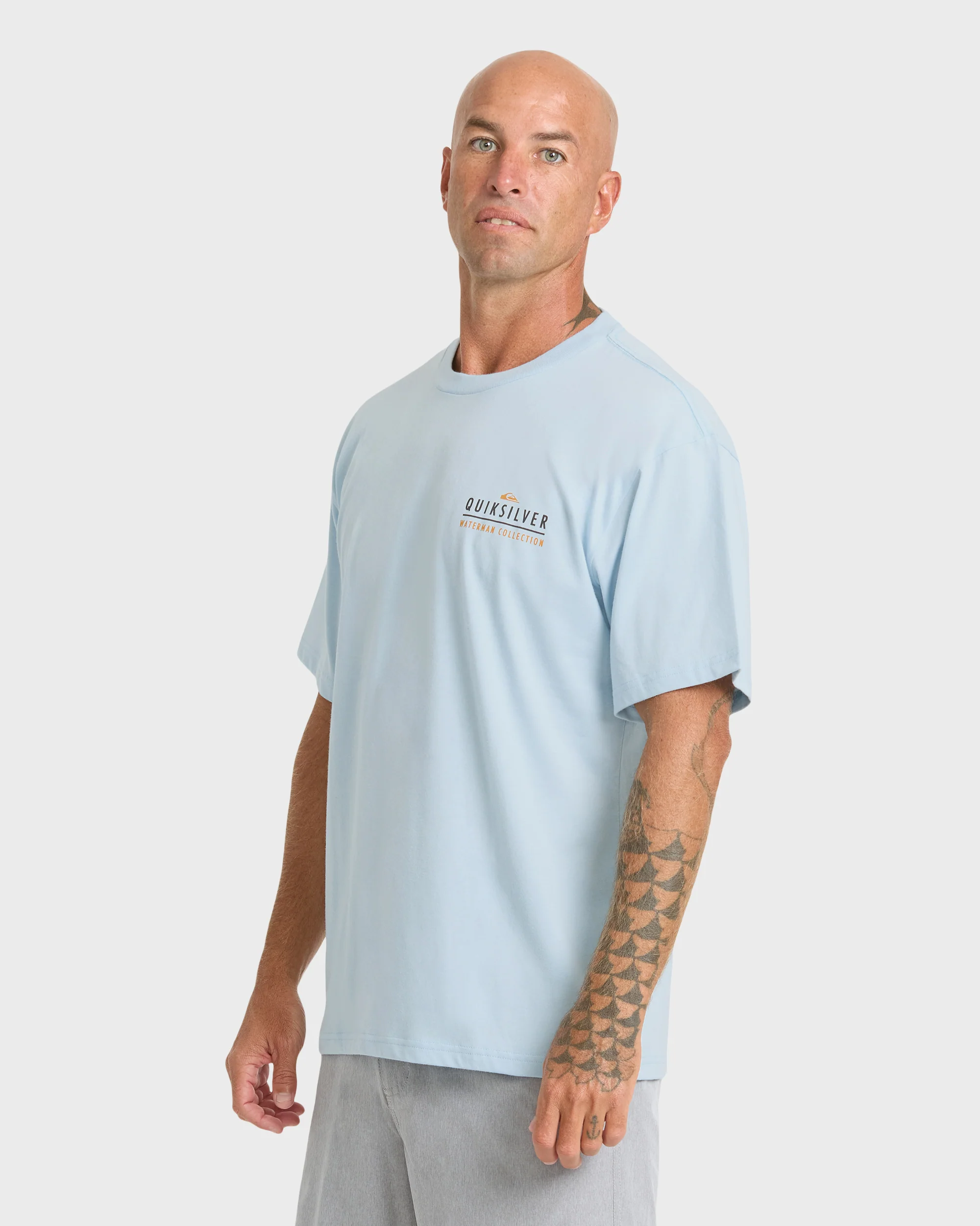 Waterman Off The Grid Sueded Short Sleeve T-Shirt - Skyway 4 Waterman Off The Grid Sueded Short Sleeve T-Shirt - Skyway