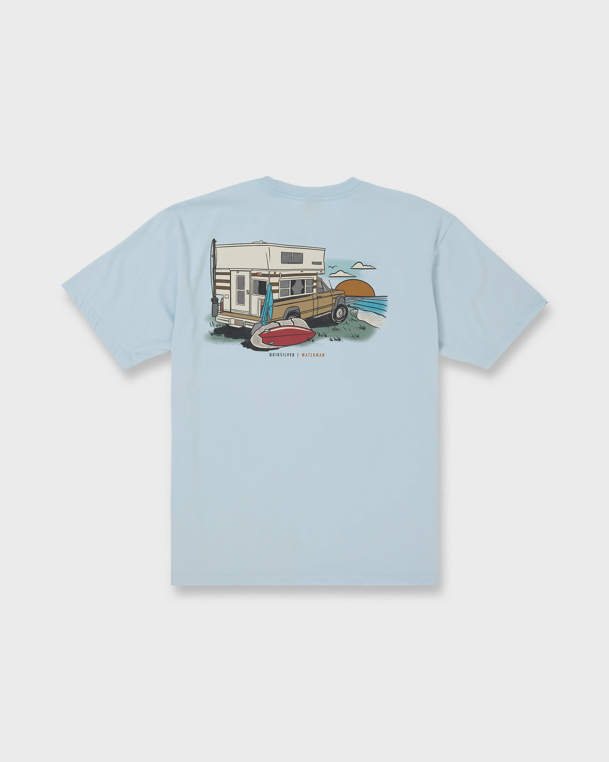 Waterman Off The Grid Sueded Short Sleeve T-Shirt - Skyway 7 Waterman Off The Grid Sueded Short Sleeve T-Shirt - Skyway
