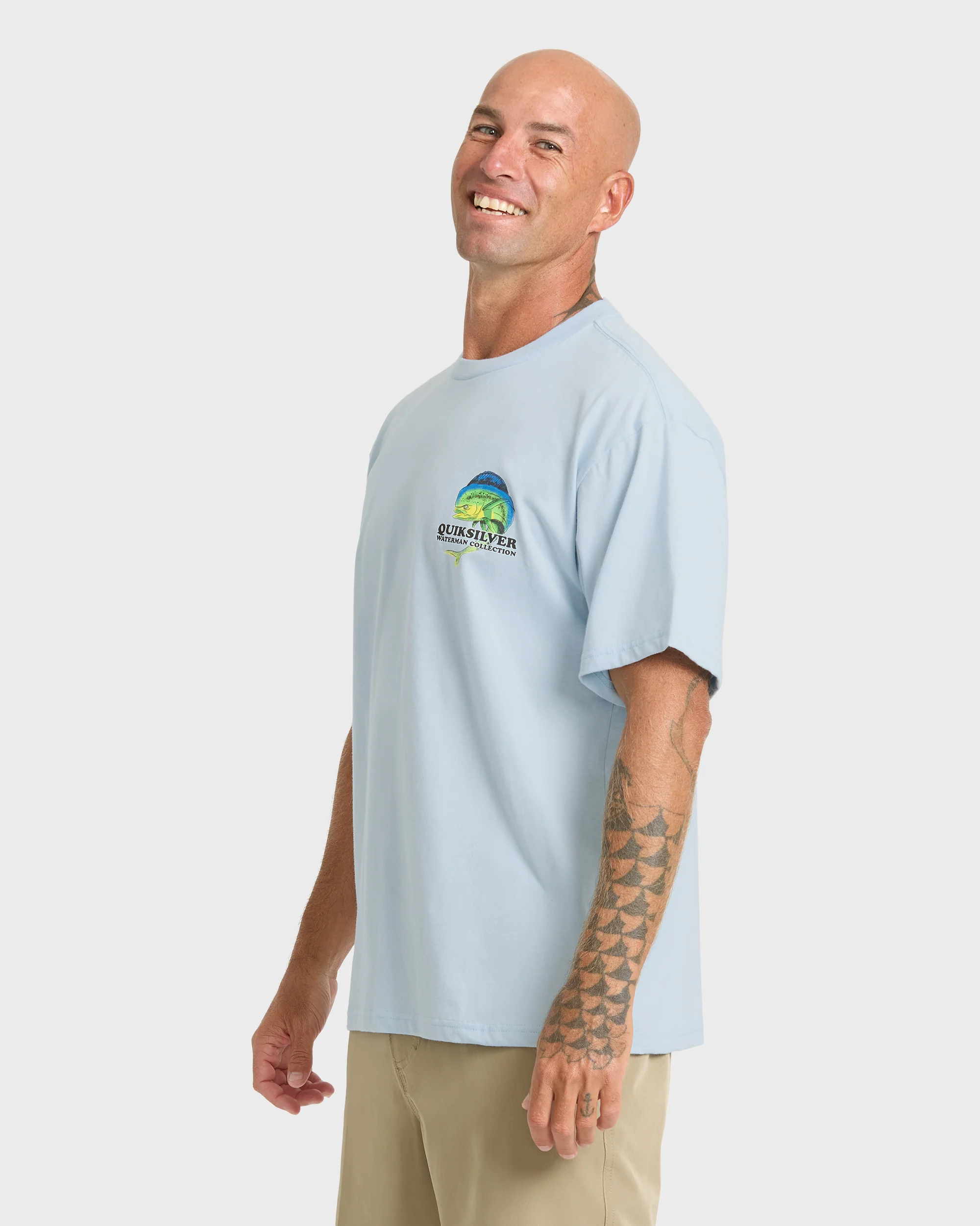Waterman Big Bull Sueded Short Sleeve T-Shirt - Skyway 4 Waterman Big Bull Sueded Short Sleeve T-Shirt - Skyway