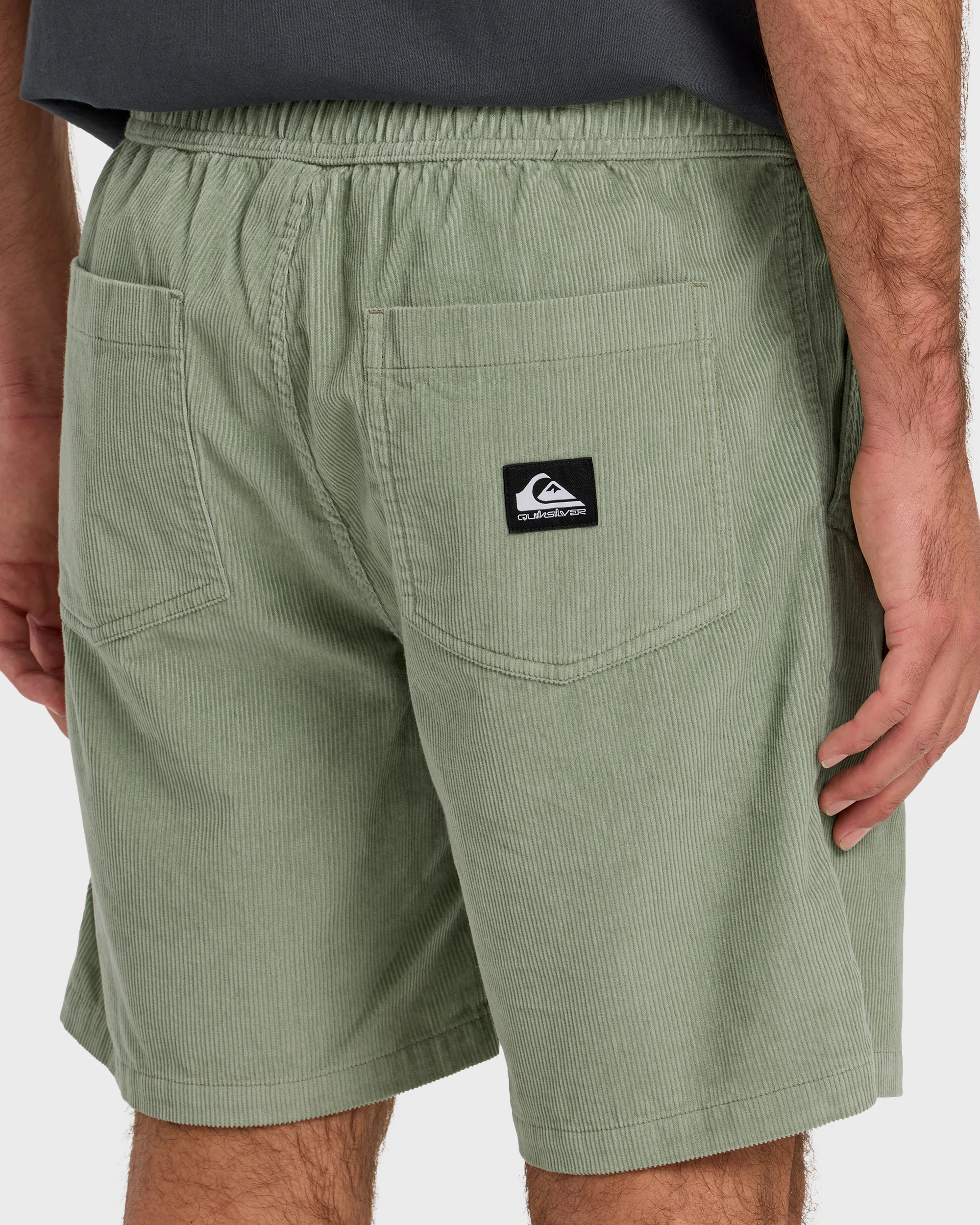 Taxer Cord 18" Elastic Waist Shorts - Lily Pad 5 Taxer Cord 18" Elastic Waist Shorts - Lily Pad