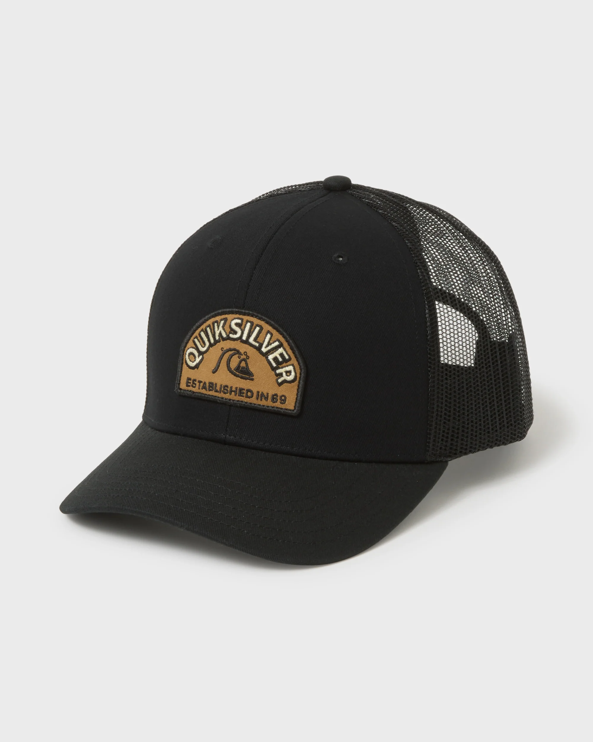 Suns Out Cotton Chino Twill Trucker Hat - Black 1 Suns Out Cotton Chino Twill Trucker Hat - Black