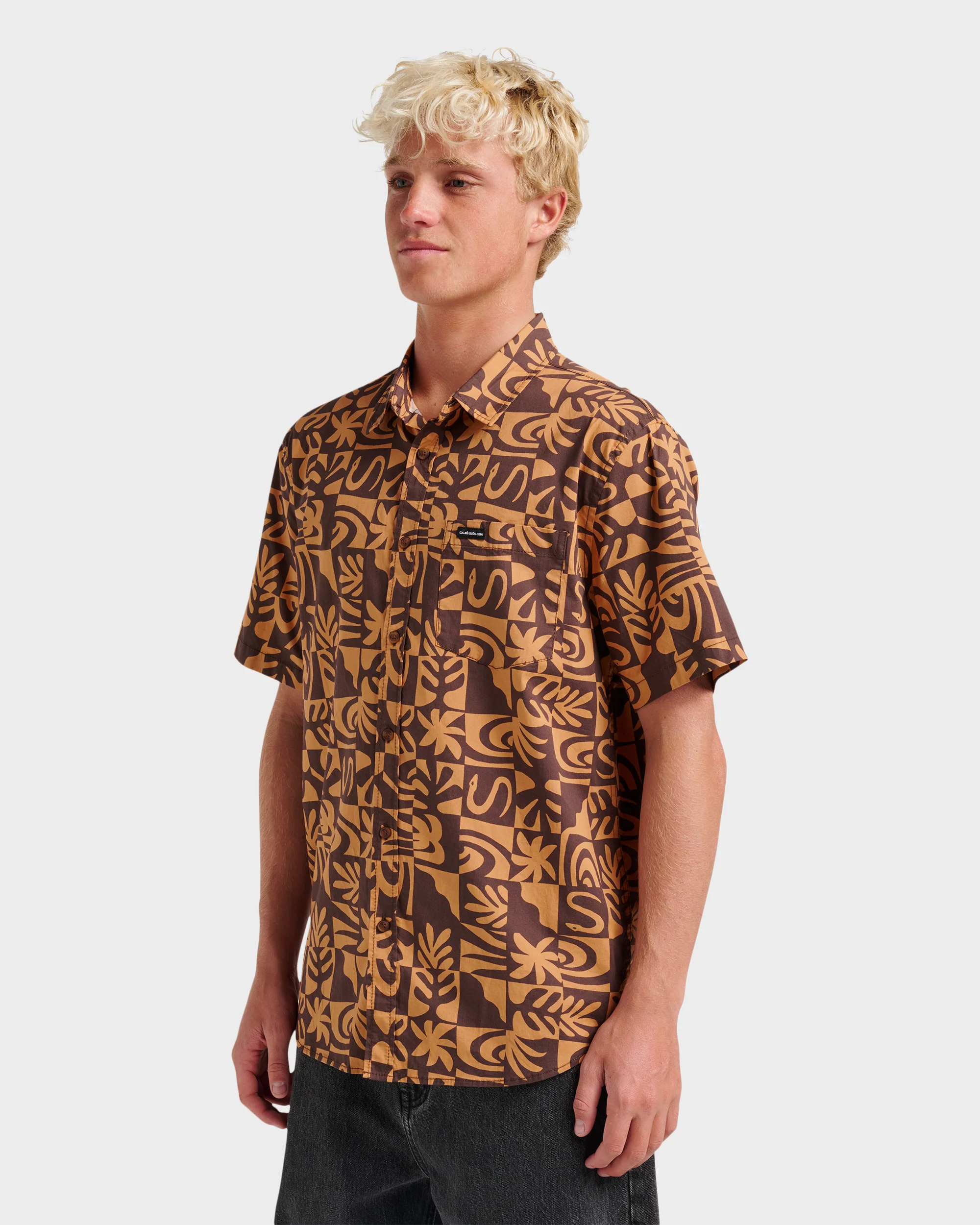 Terra Classic Stretch Short Sleeve Shirt - Chocolate 3 Terra Classic Stretch Short Sleeve Shirt - Chocolate