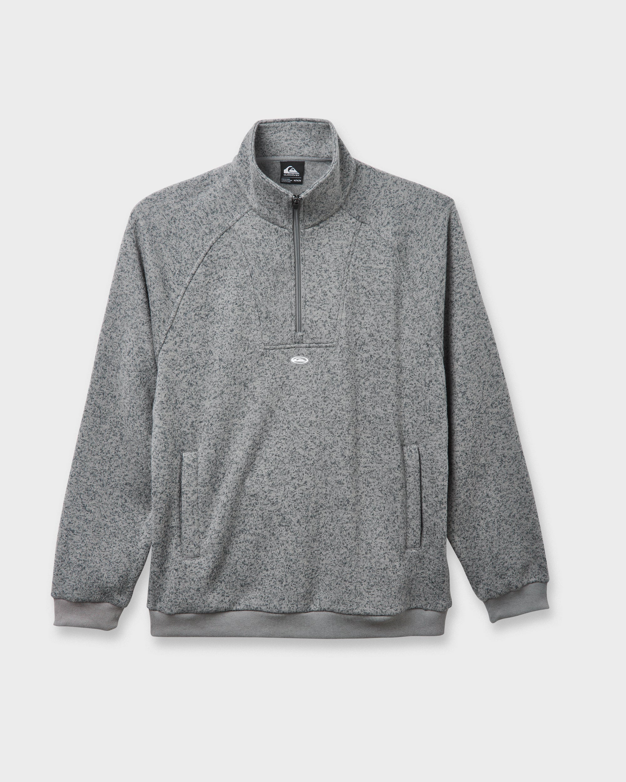 Keller Half Zip Mock Sweatshirt - Smoked Gray Heather 5 Keller Half Zip Mock Sweatshirt - Smoked Gray Heather