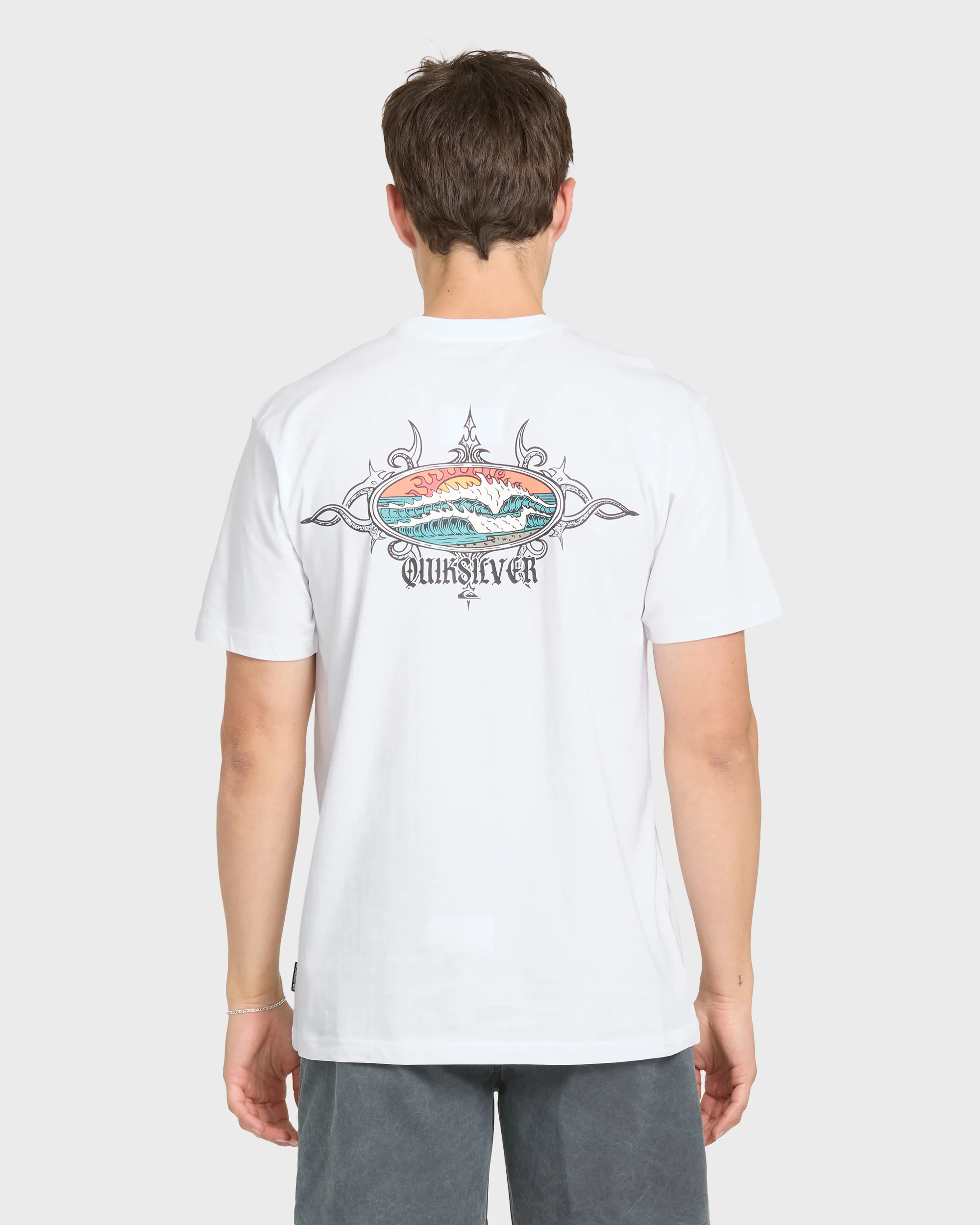 Crest Classic Short Sleeve Knit T-Shirt - White 2 Crest Classic Short Sleeve Knit T-Shirt - White