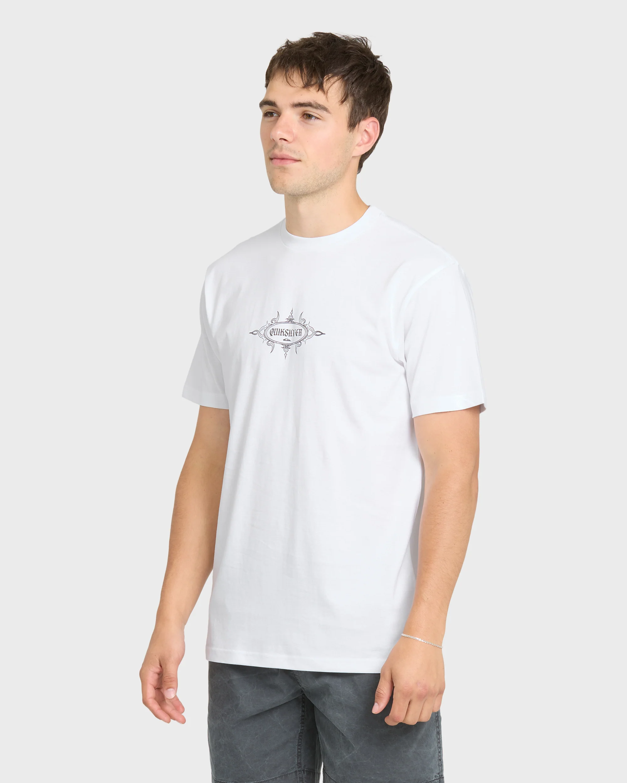 Crest Classic Short Sleeve Knit T-Shirt - White 3 Crest Classic Short Sleeve Knit T-Shirt - White