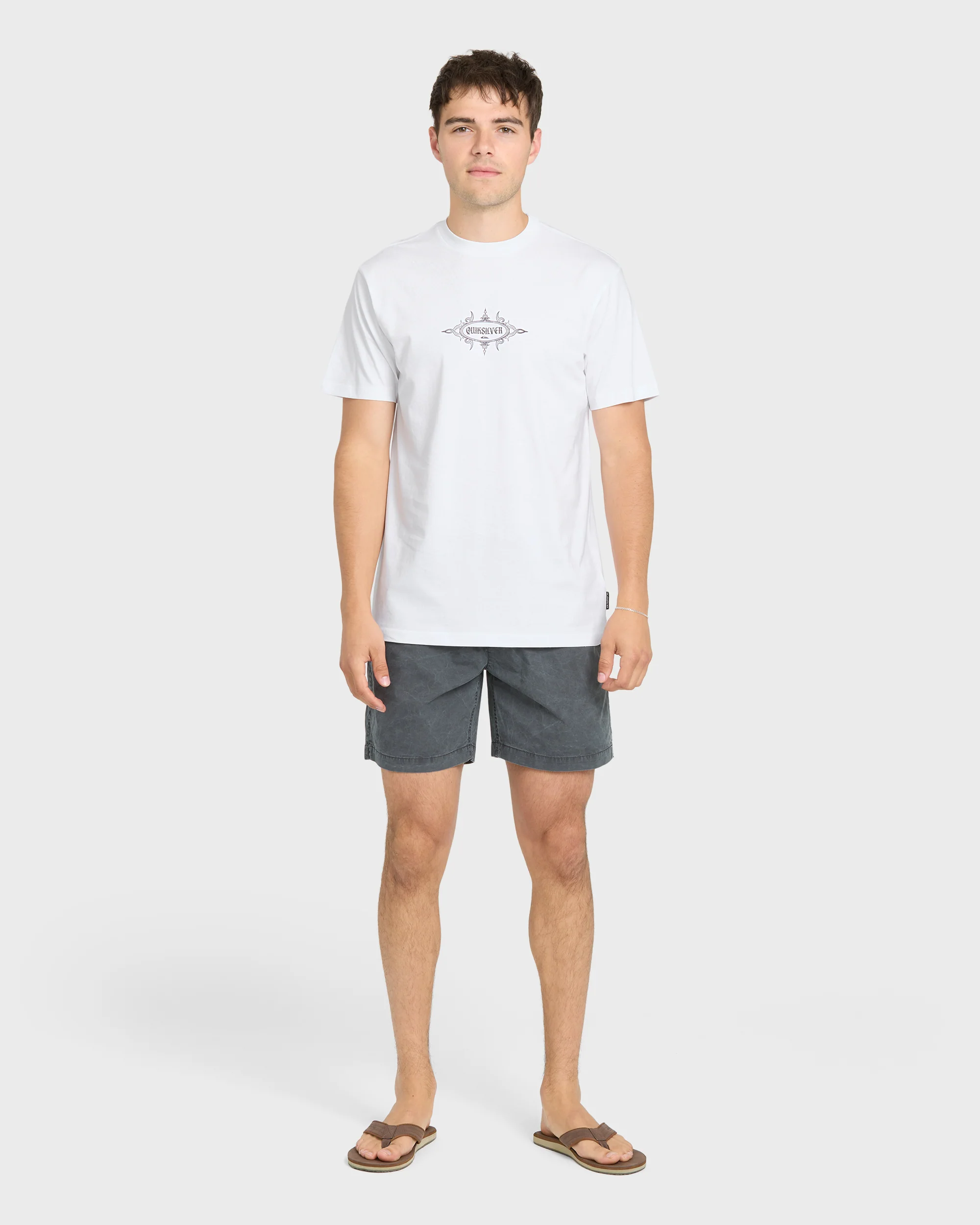 Crest Classic Short Sleeve Knit T-Shirt - White 4 Crest Classic Short Sleeve Knit T-Shirt - White