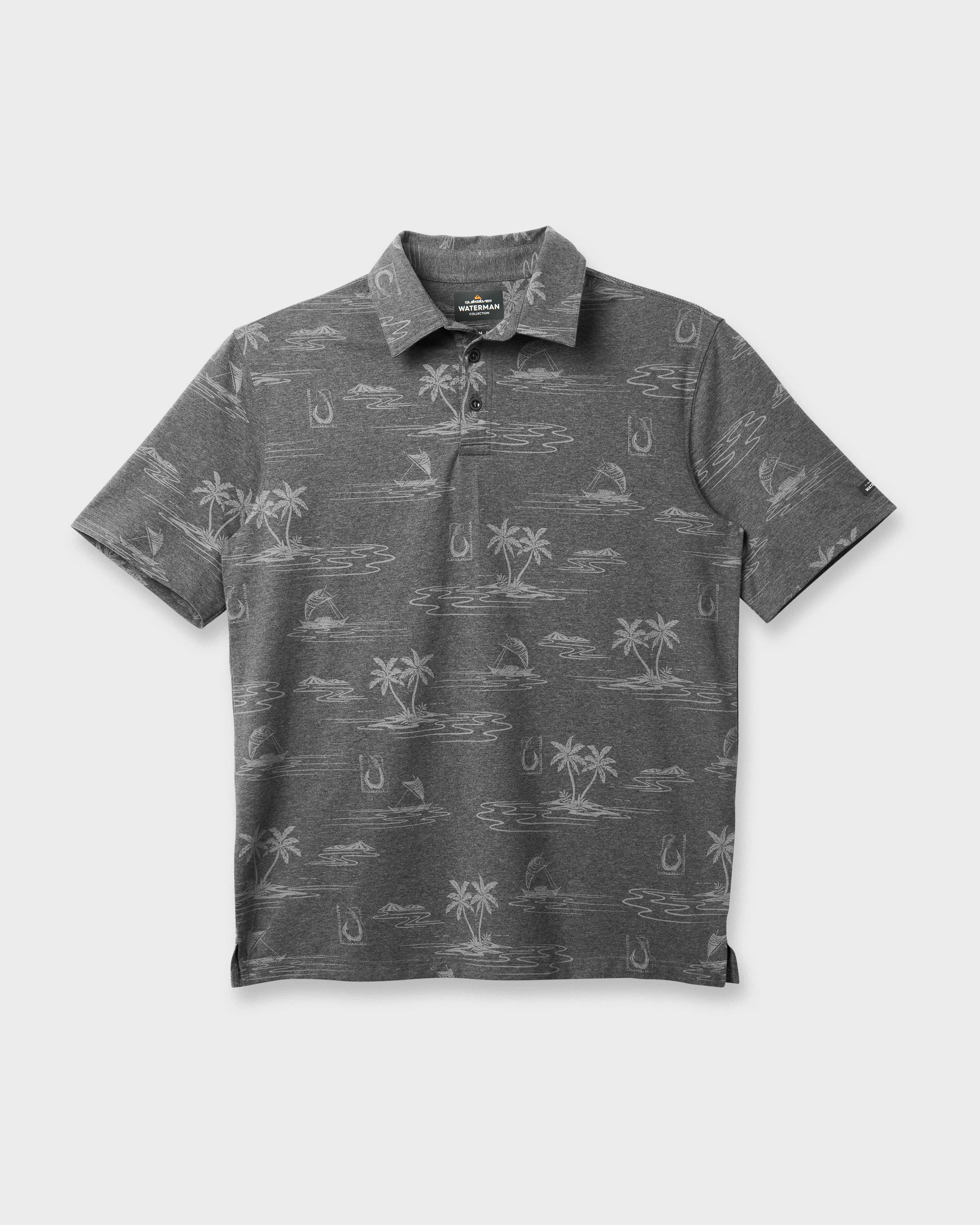 Waterman Island Daze Polo T-Shirt - Phantom Heather 5 Waterman Island Daze Polo T-Shirt - Phantom Heather