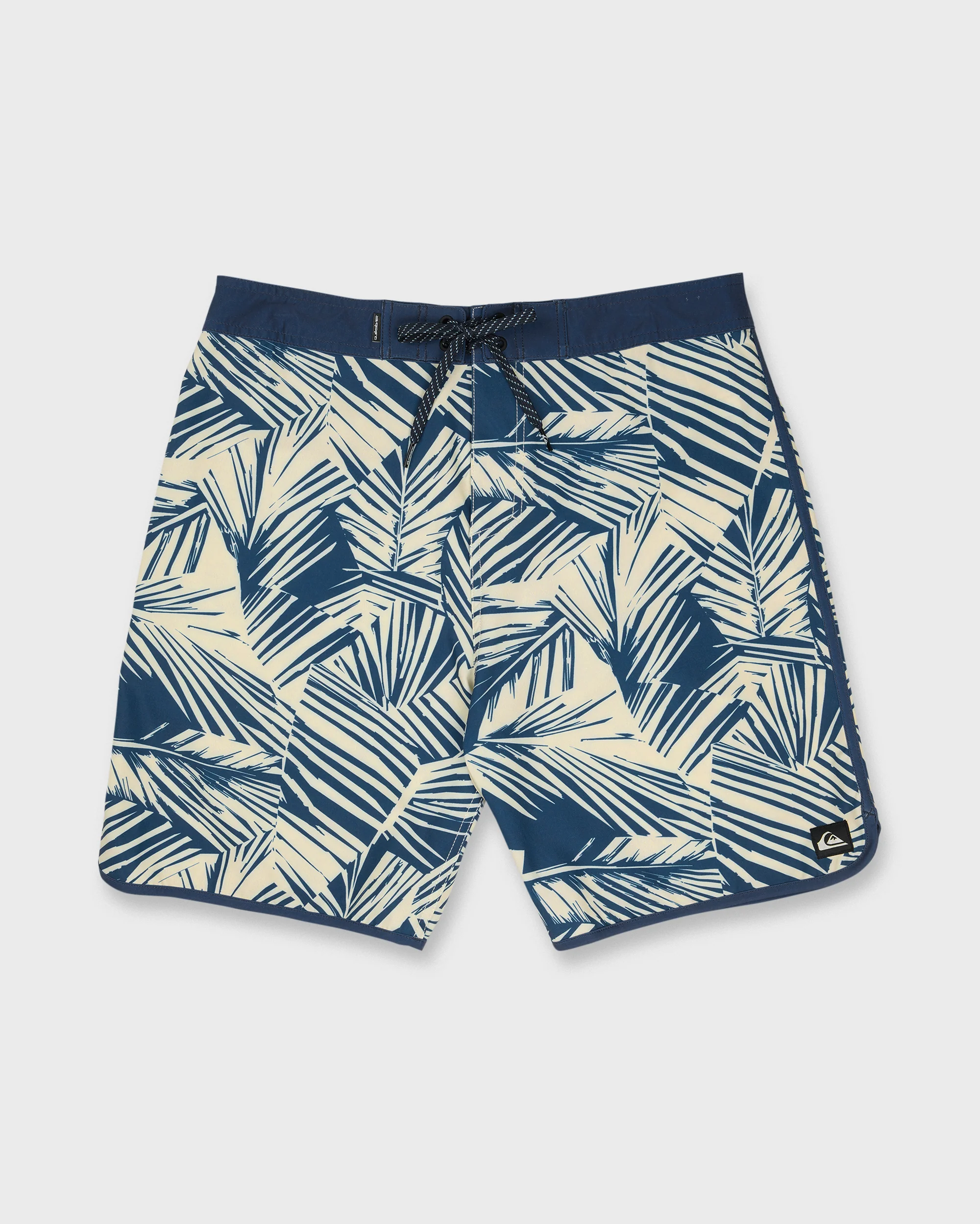 Aruba Palm Scallop 19" Boardshorts - Dark Denim 6 Aruba Palm Scallop 19" Boardshorts - Dark Denim