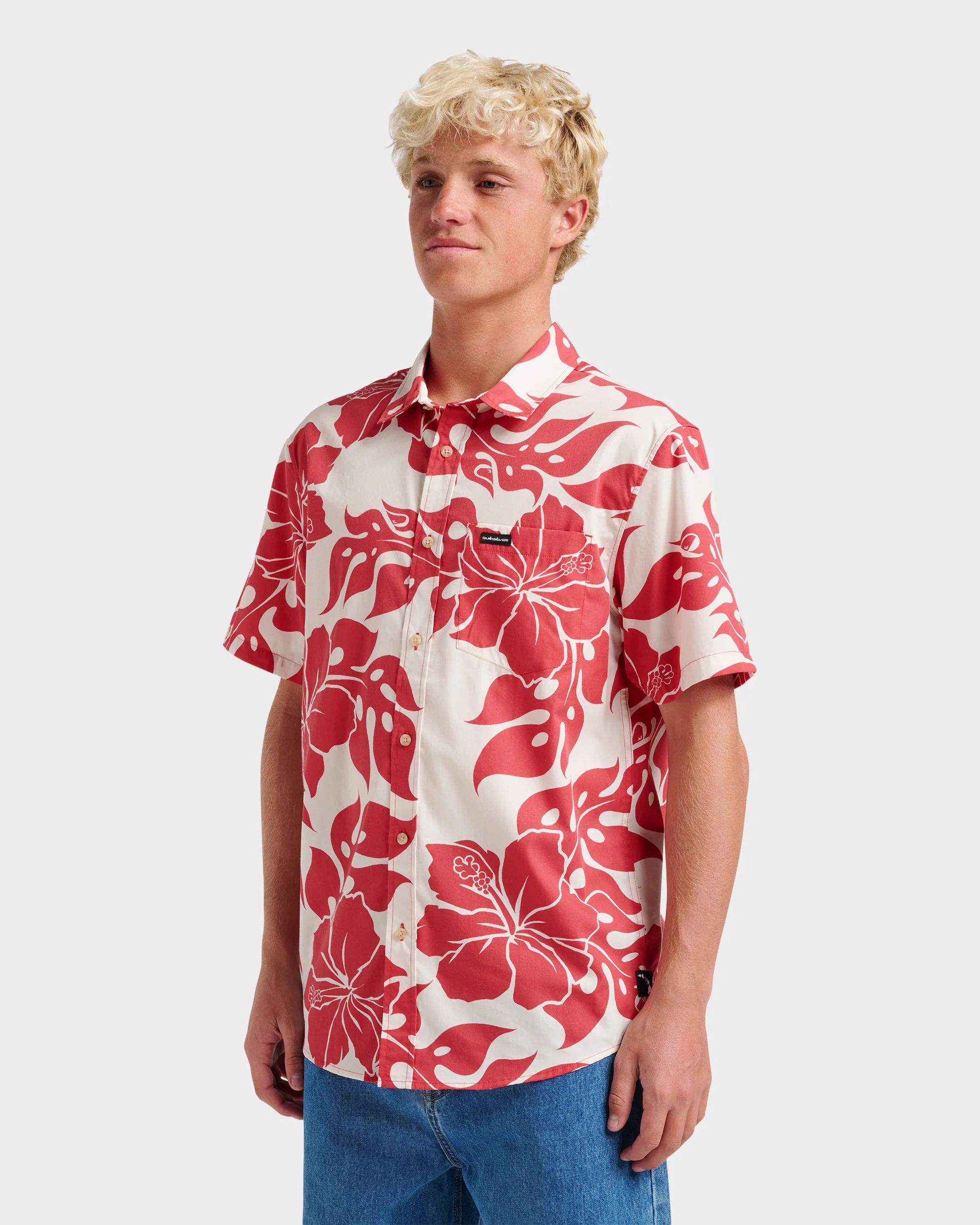 Oceanview Classic Short Sleeve Shirt - Mineral Red 3 Oceanview Classic Short Sleeve Shirt - Mineral Red