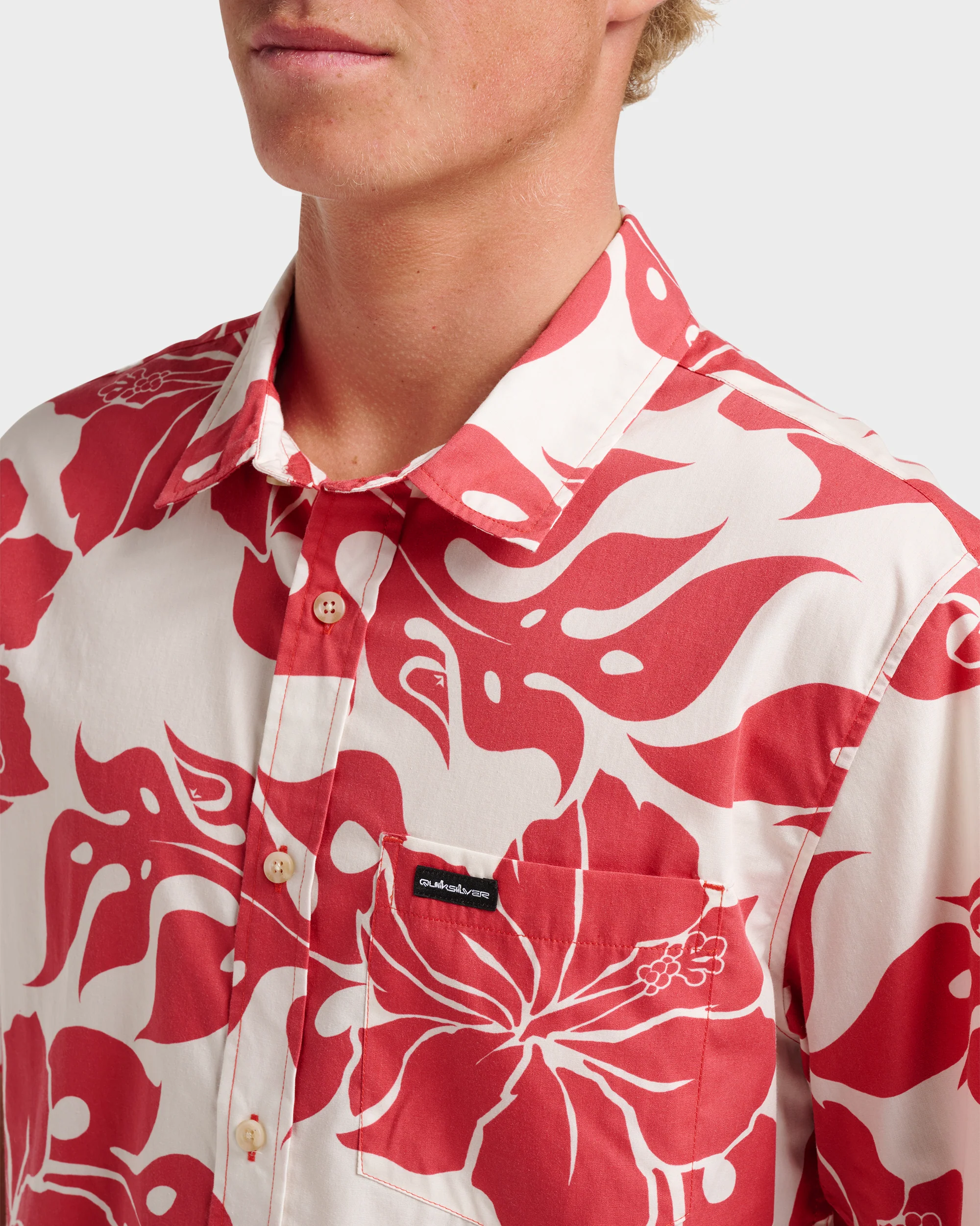 Oceanview Classic Short Sleeve Shirt - Mineral Red 4 Oceanview Classic Short Sleeve Shirt - Mineral Red