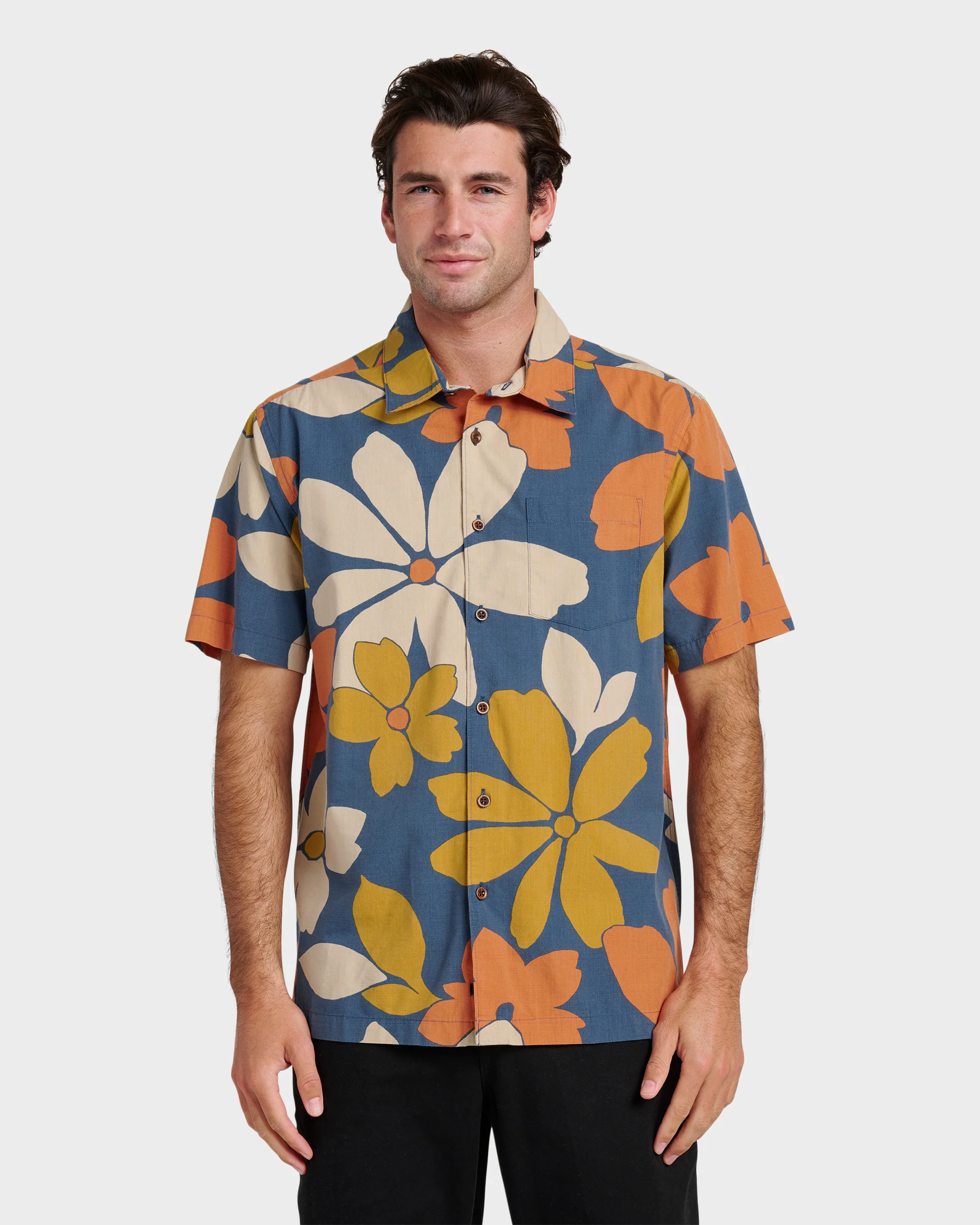 Waterman Flower Power Shirt - Sargasso Sea 1 Waterman Flower Power Shirt - Sargasso Sea