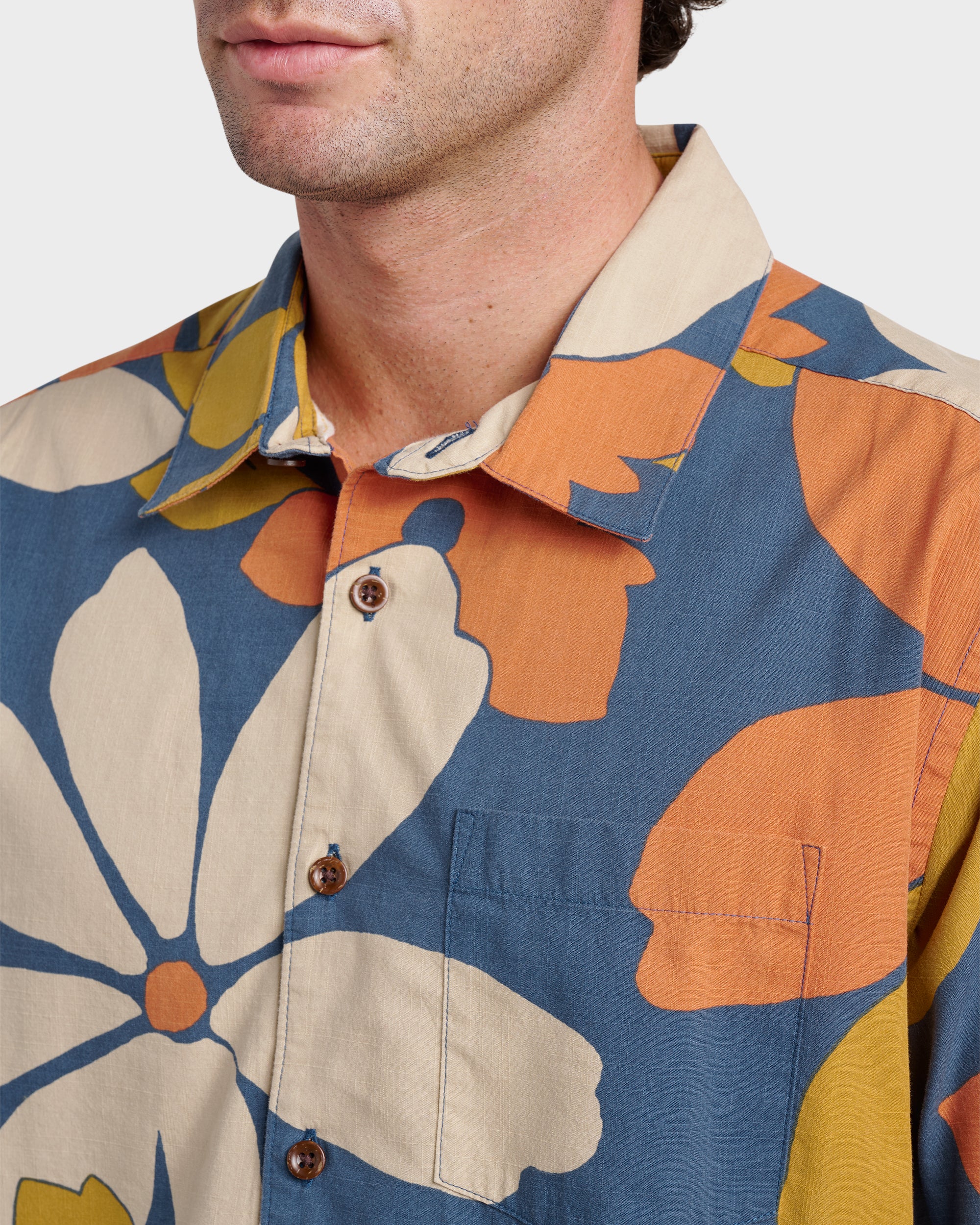 Waterman Flower Power Shirt - Sargasso Sea 4 Waterman Flower Power Shirt - Sargasso Sea