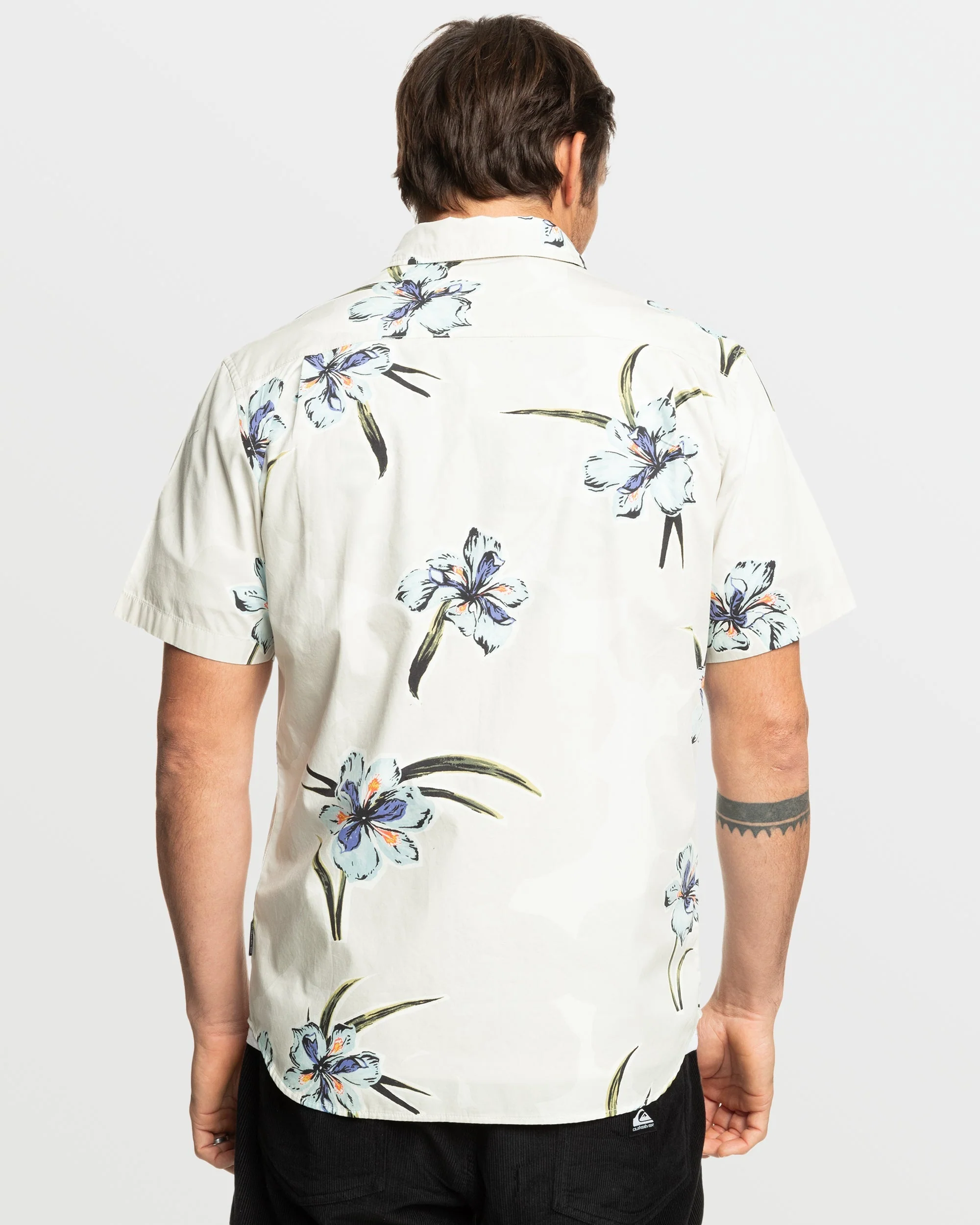Apero Organic Classics Short Sleeve Shirt - Silver Birch Print 2 Apero Organic Classics Short Sleeve Shirt - Silver Birch Print