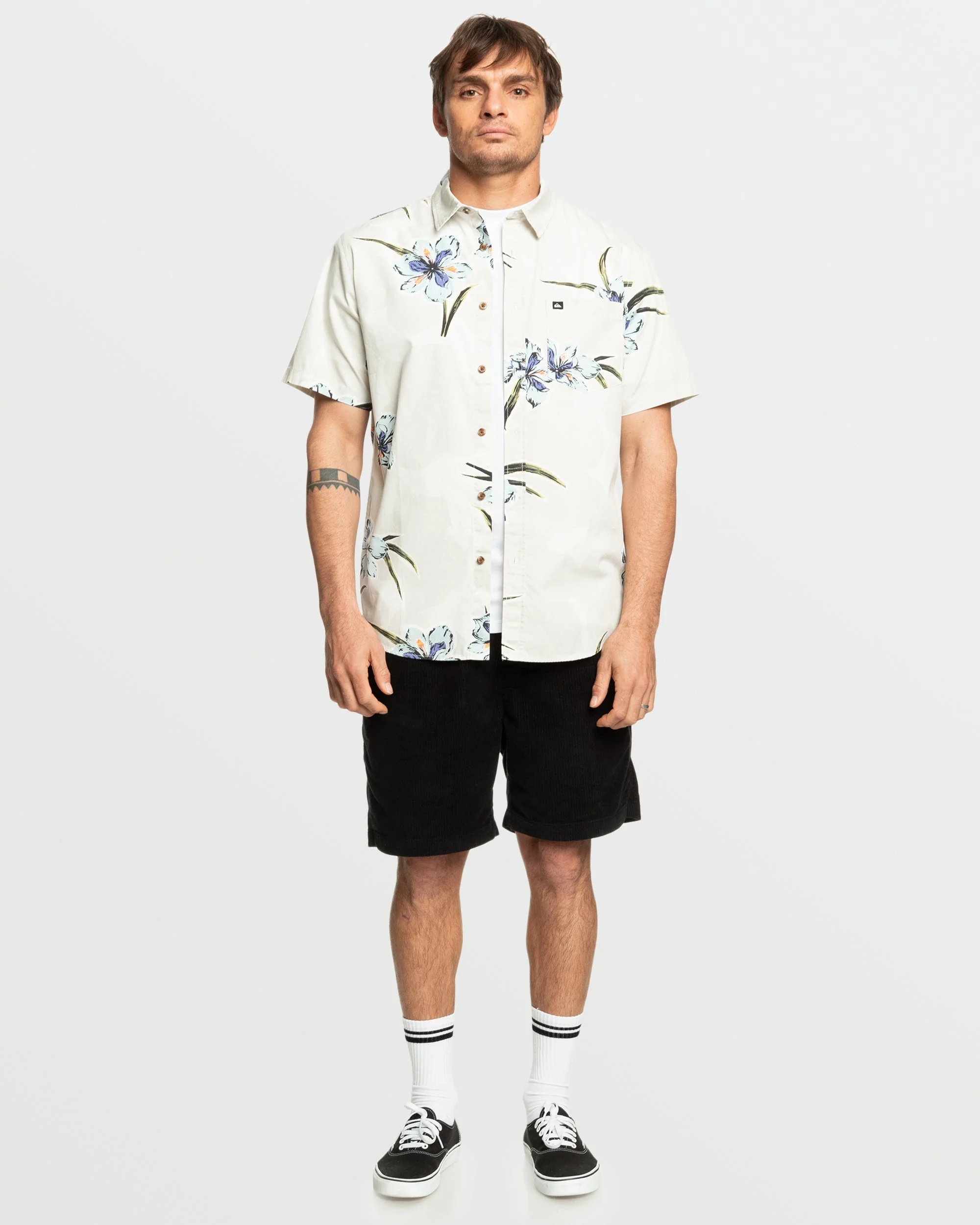 Apero Organic Classics Short Sleeve Shirt - Silver Birch Print 3 Apero Organic Classics Short Sleeve Shirt - Silver Birch Print
