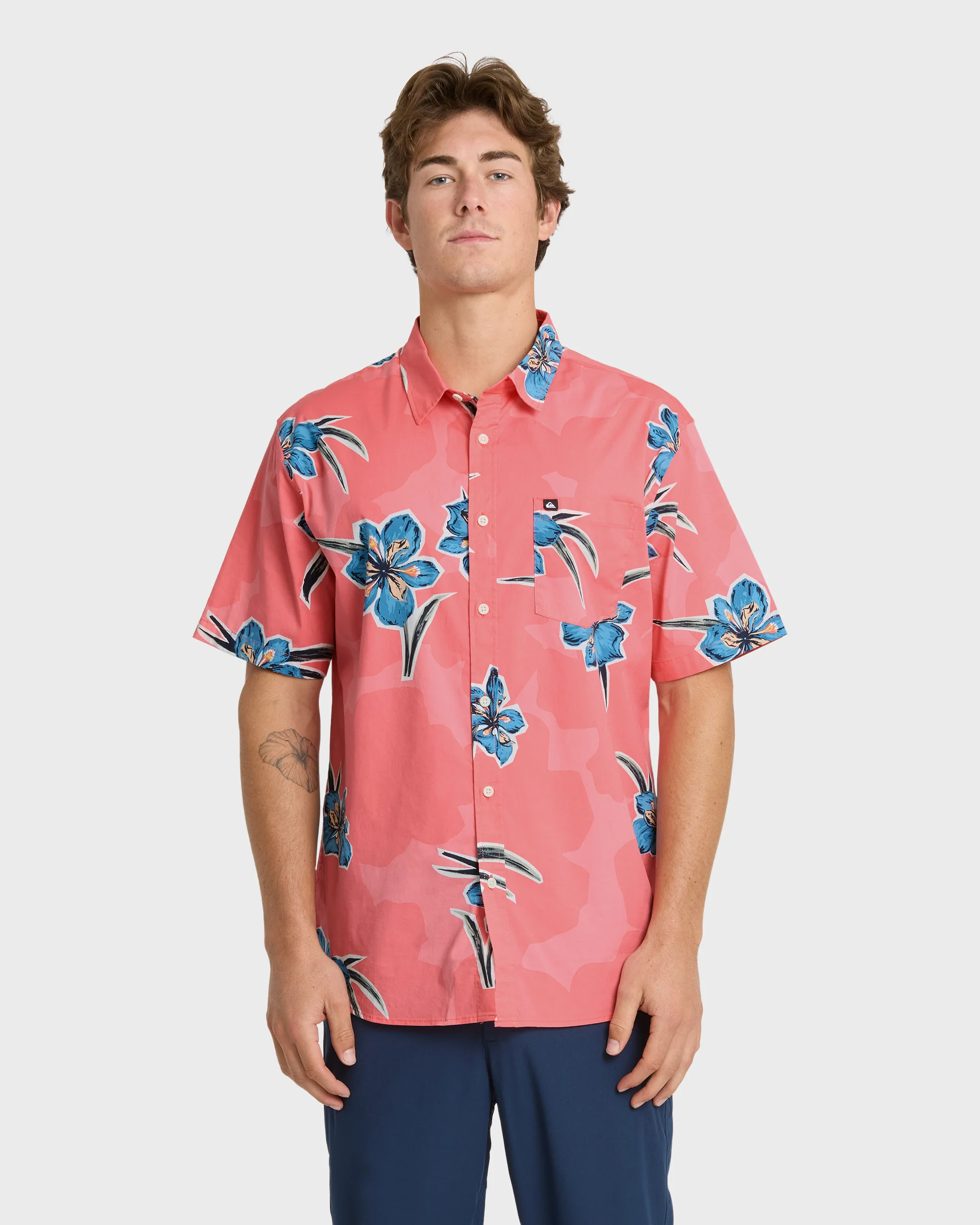 Apero Organic Classics Short Sleeve Shirt - Strawberry Print
