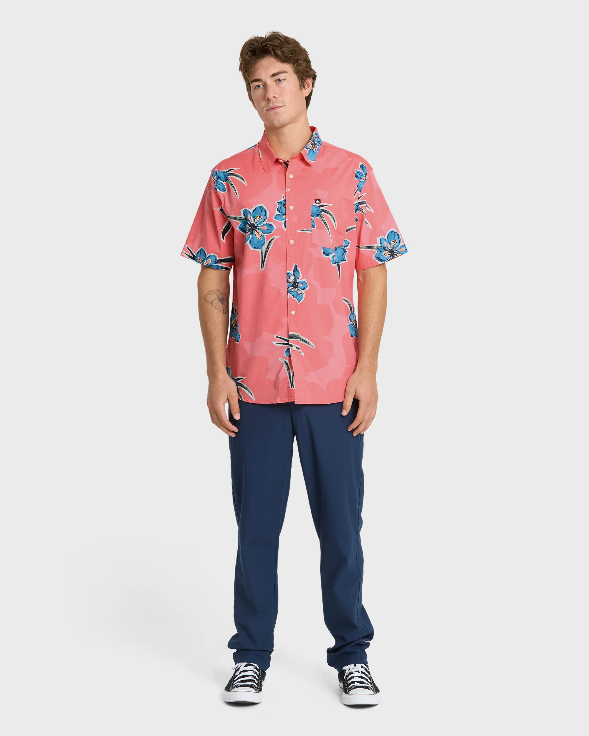 Apero Organic Classics Short Sleeve Shirt - Strawberry Print 3 Apero Organic Classics Short Sleeve Shirt - Strawberry Print