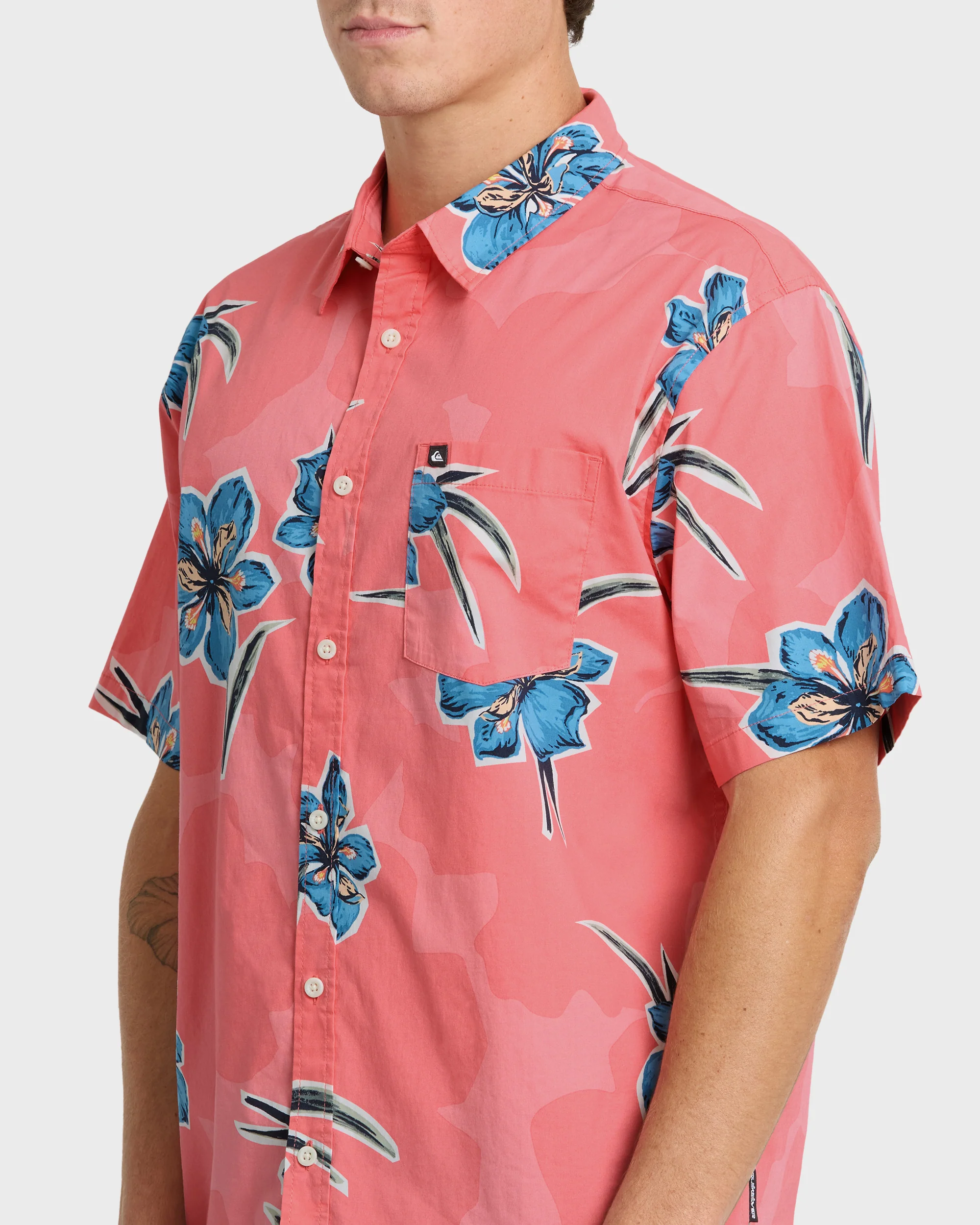 Apero Organic Classics Short Sleeve Shirt - Strawberry Print 5 Apero Organic Classics Short Sleeve Shirt - Strawberry Print