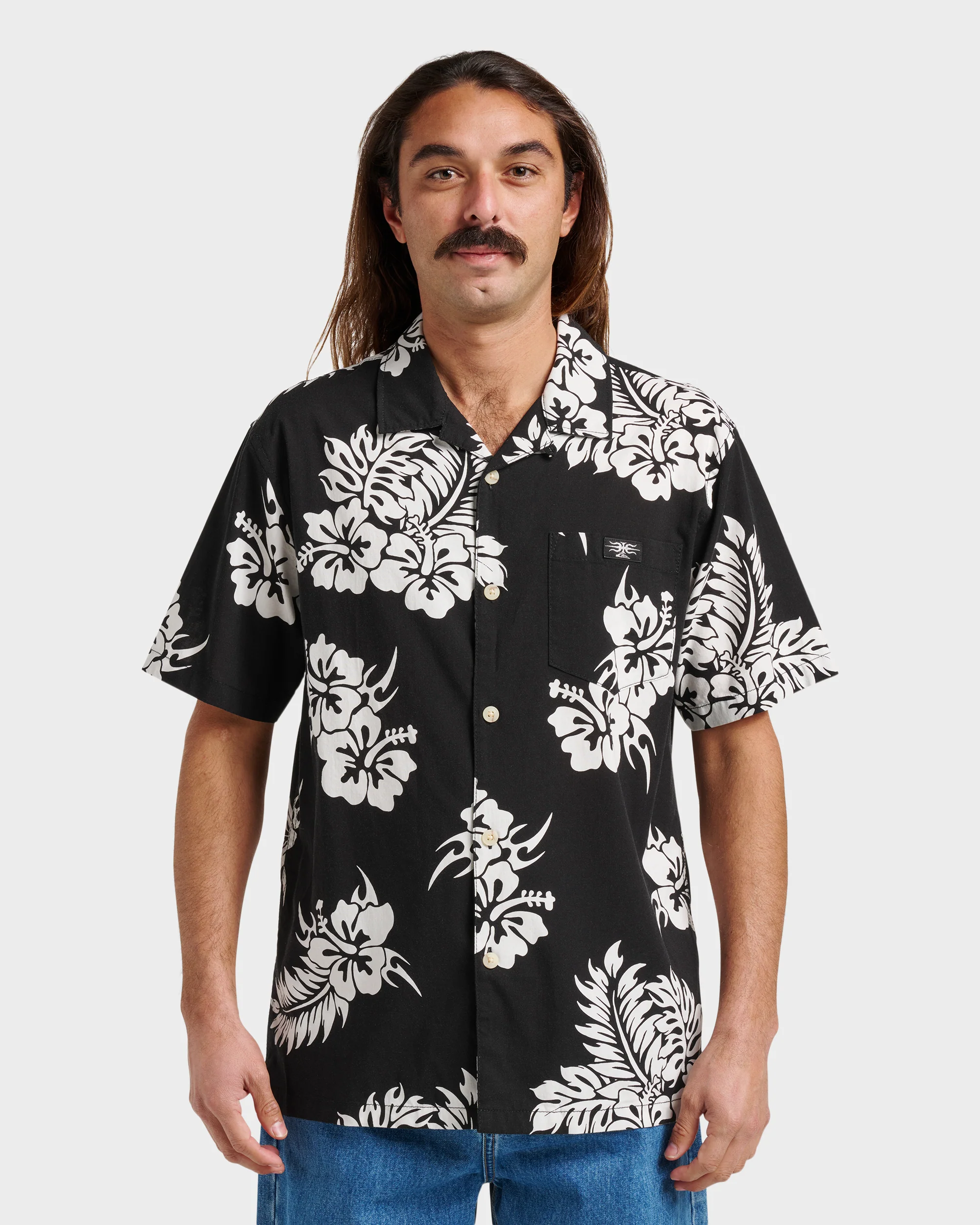 Pareo Dna Short Sleeve Shirt - Black 1 Pareo Dna Short Sleeve Shirt - Black