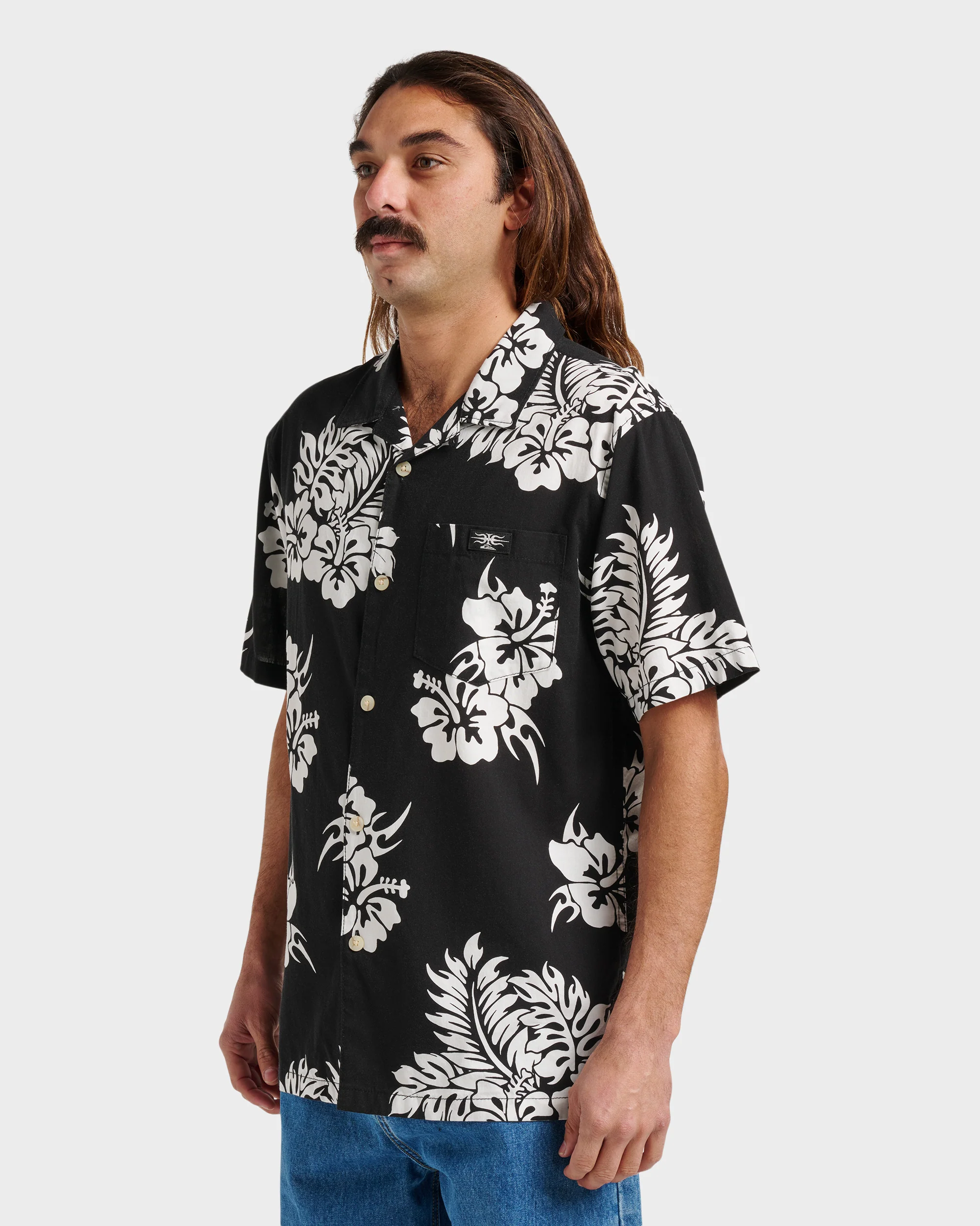 Pareo Dna Short Sleeve Shirt - Black 3 Pareo Dna Short Sleeve Shirt - Black