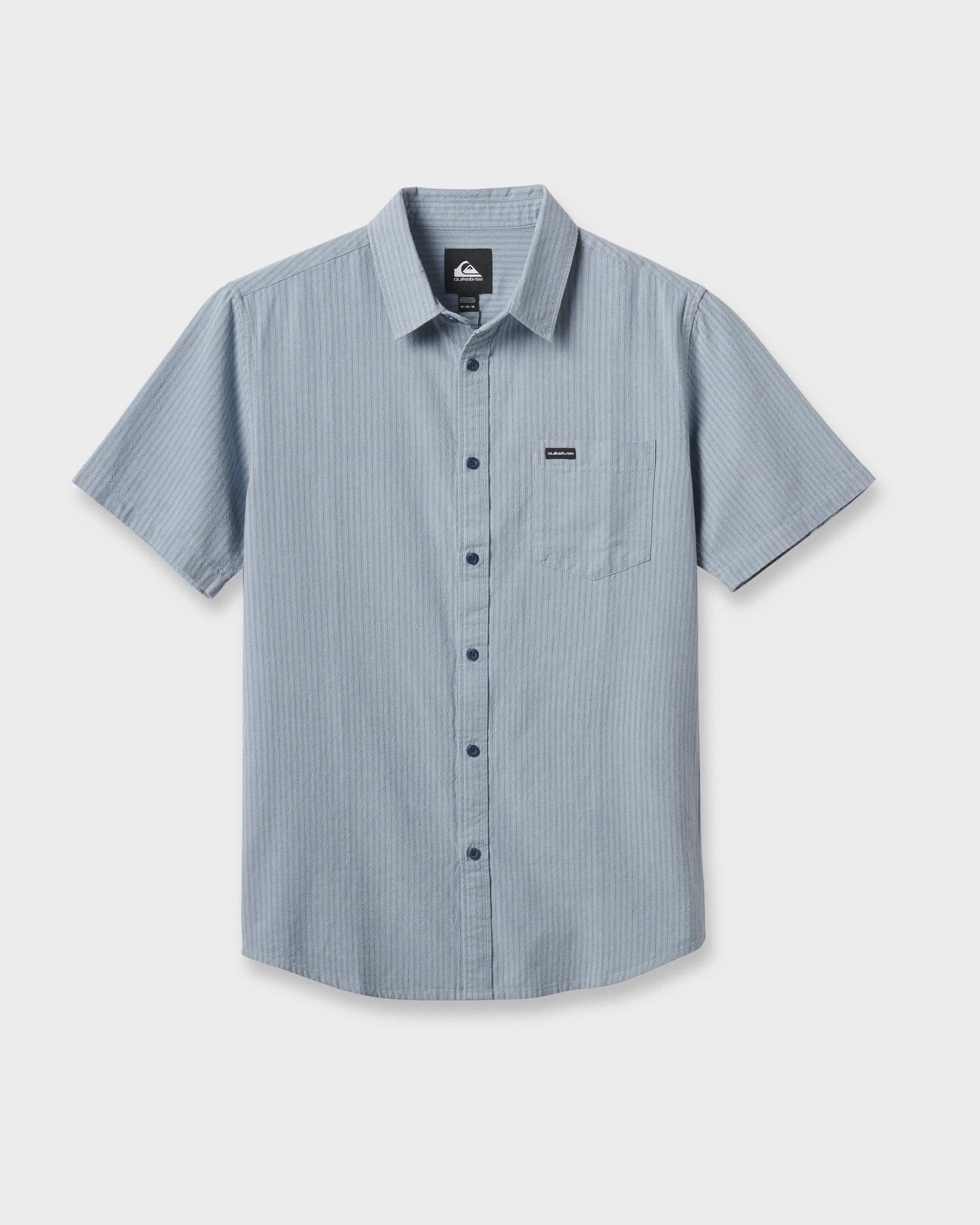 Oxford Stripe Classic Short Sleeve Shirt - Ashley Blue 5 Oxford Stripe Classic Short Sleeve Shirt - Ashley Blue