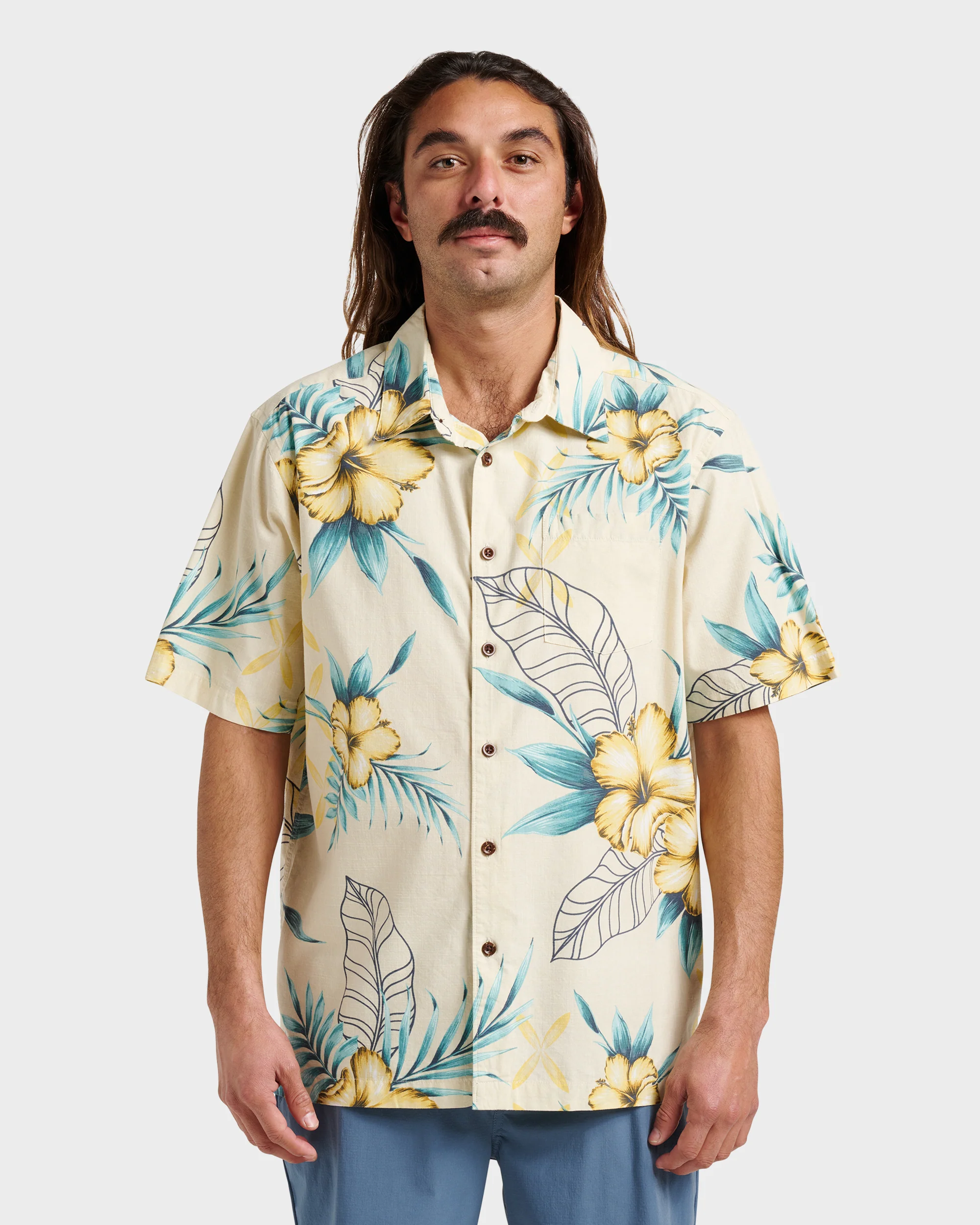 Waterman Playita Floral Shirt - Hay 2 Waterman Playita Floral Shirt - Hay