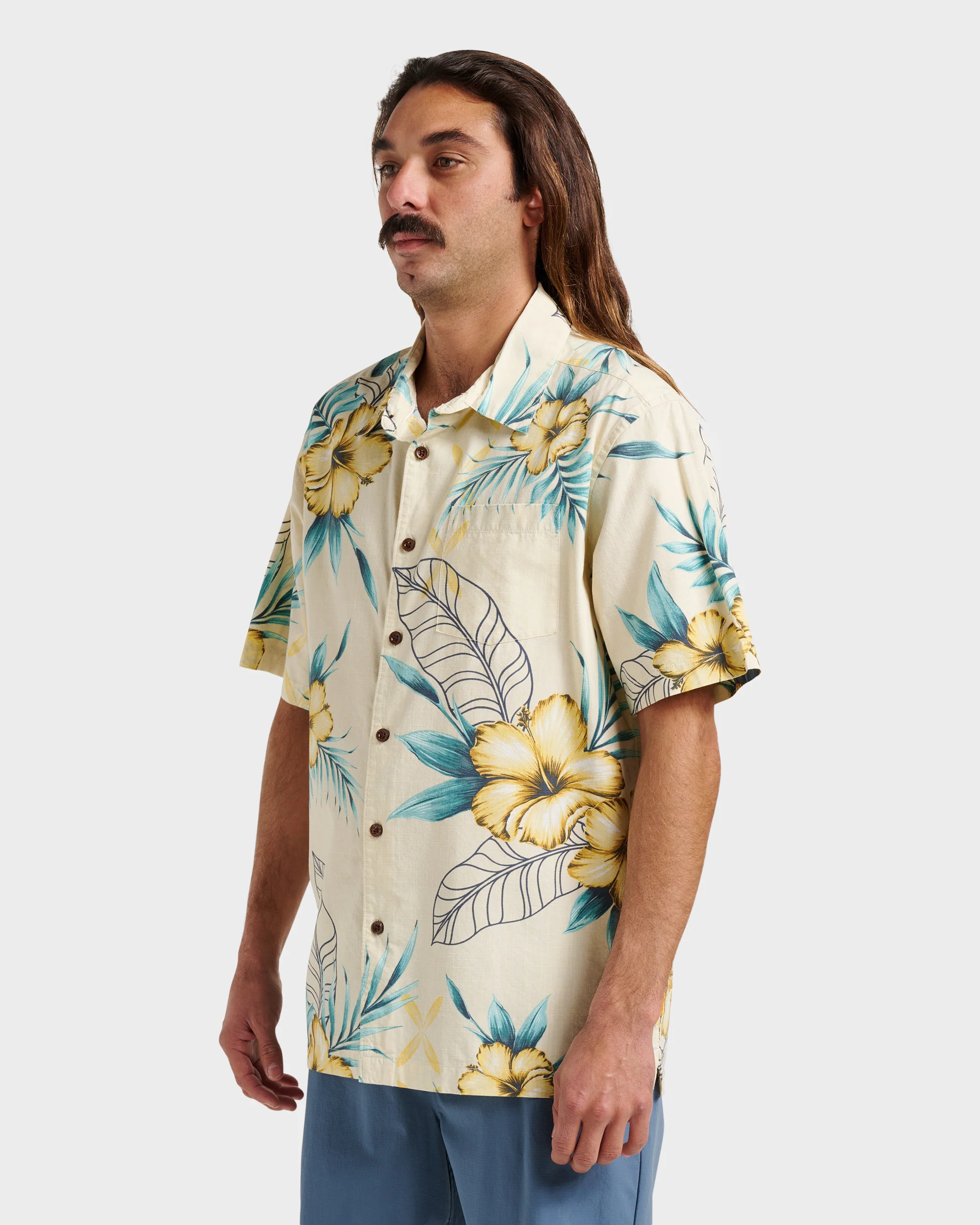 Waterman Playita Floral Shirt - Hay 4 Waterman Playita Floral Shirt - Hay