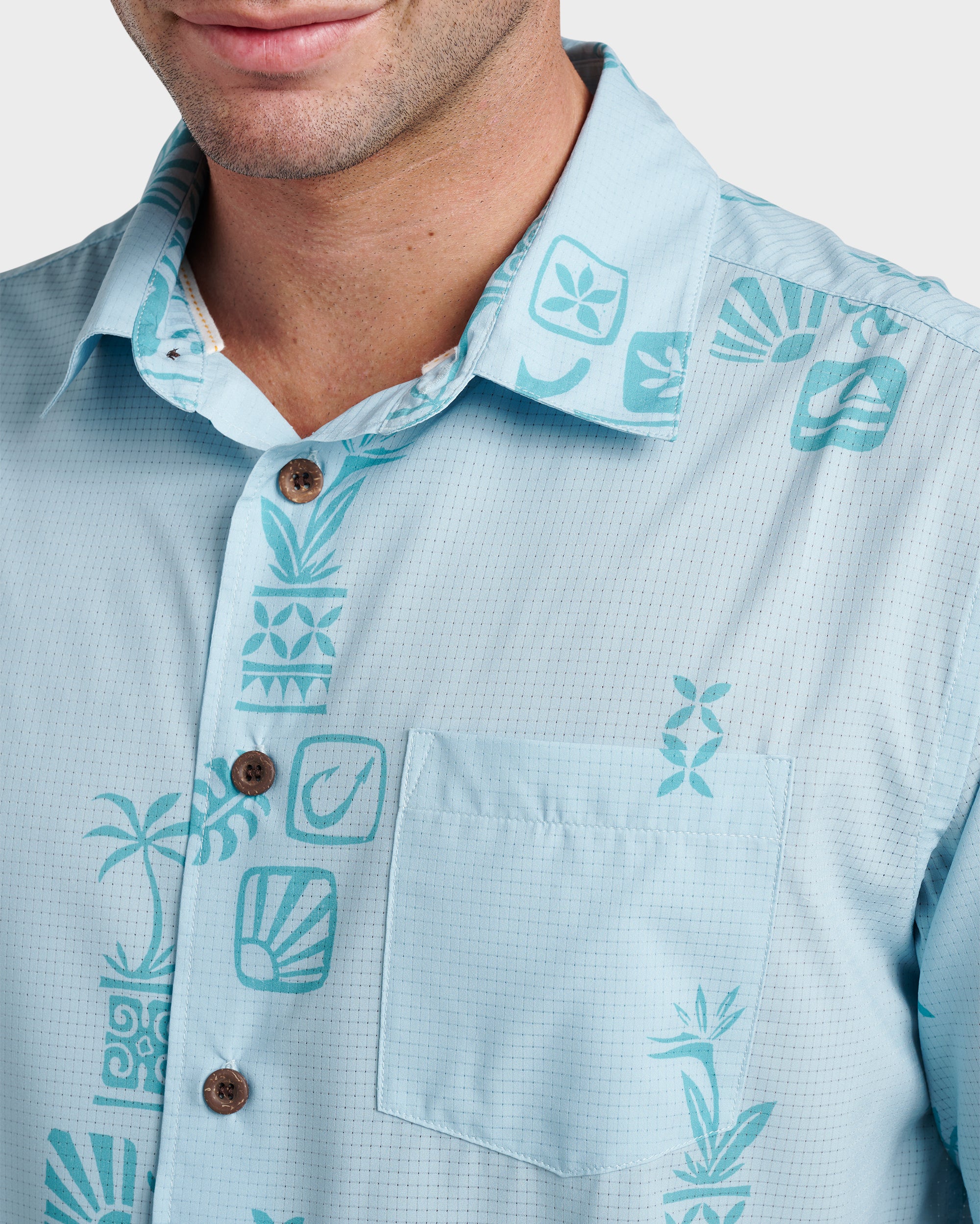 Waterman Mystic Fin Shirt - Sterling Blue 4 Waterman Mystic Fin Shirt - Sterling Blue