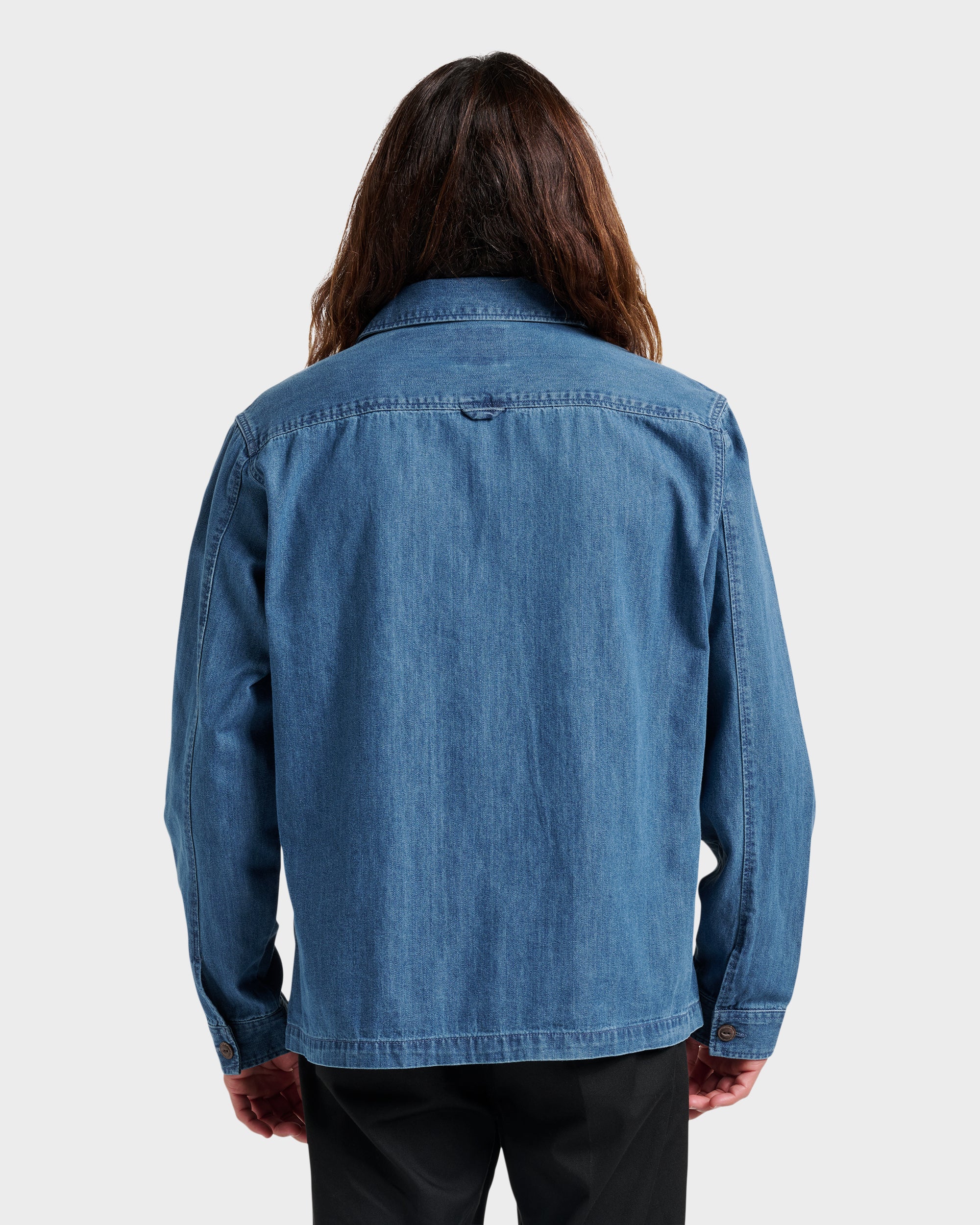 Denim Over Shirt - Light Indigo 2 Denim Over Shirt - Light Indigo