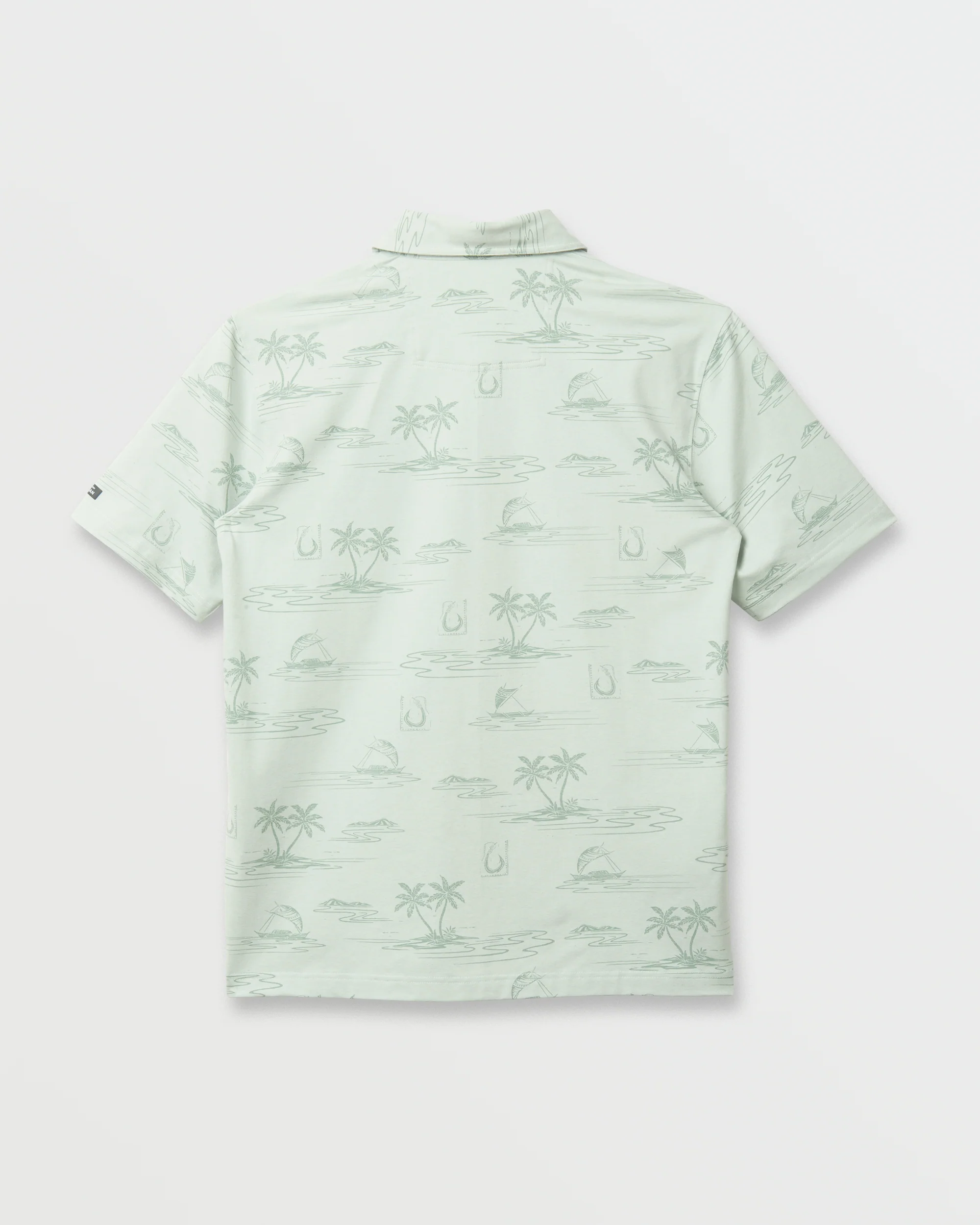 Waterman Island Daze Polo T-Shirt - Smoke Heahter 6 Waterman Island Daze Polo T-Shirt - Smoke Heahter
