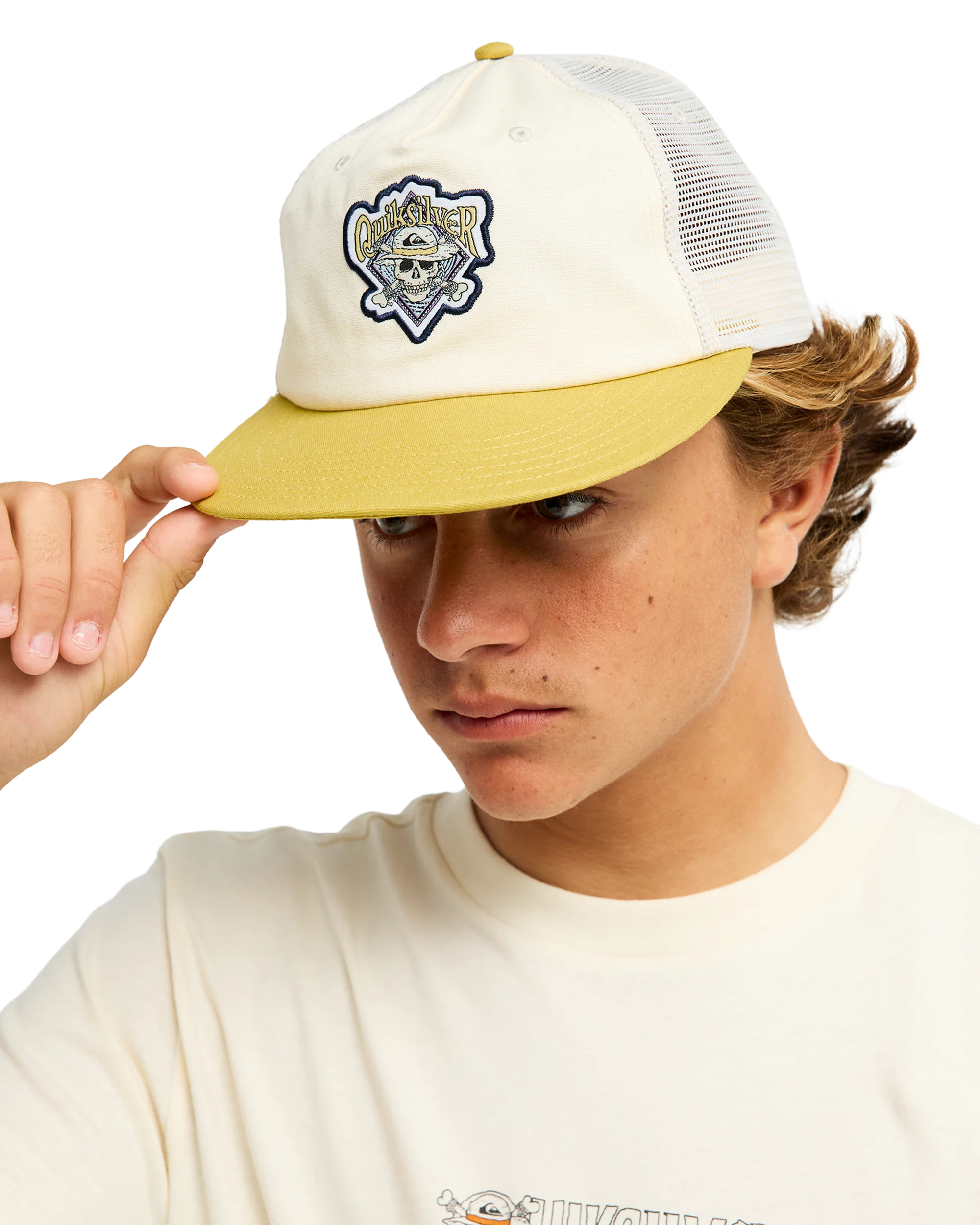 One Piece Drifter Trucker Cap - White 1 One Piece Drifter Trucker Cap - White