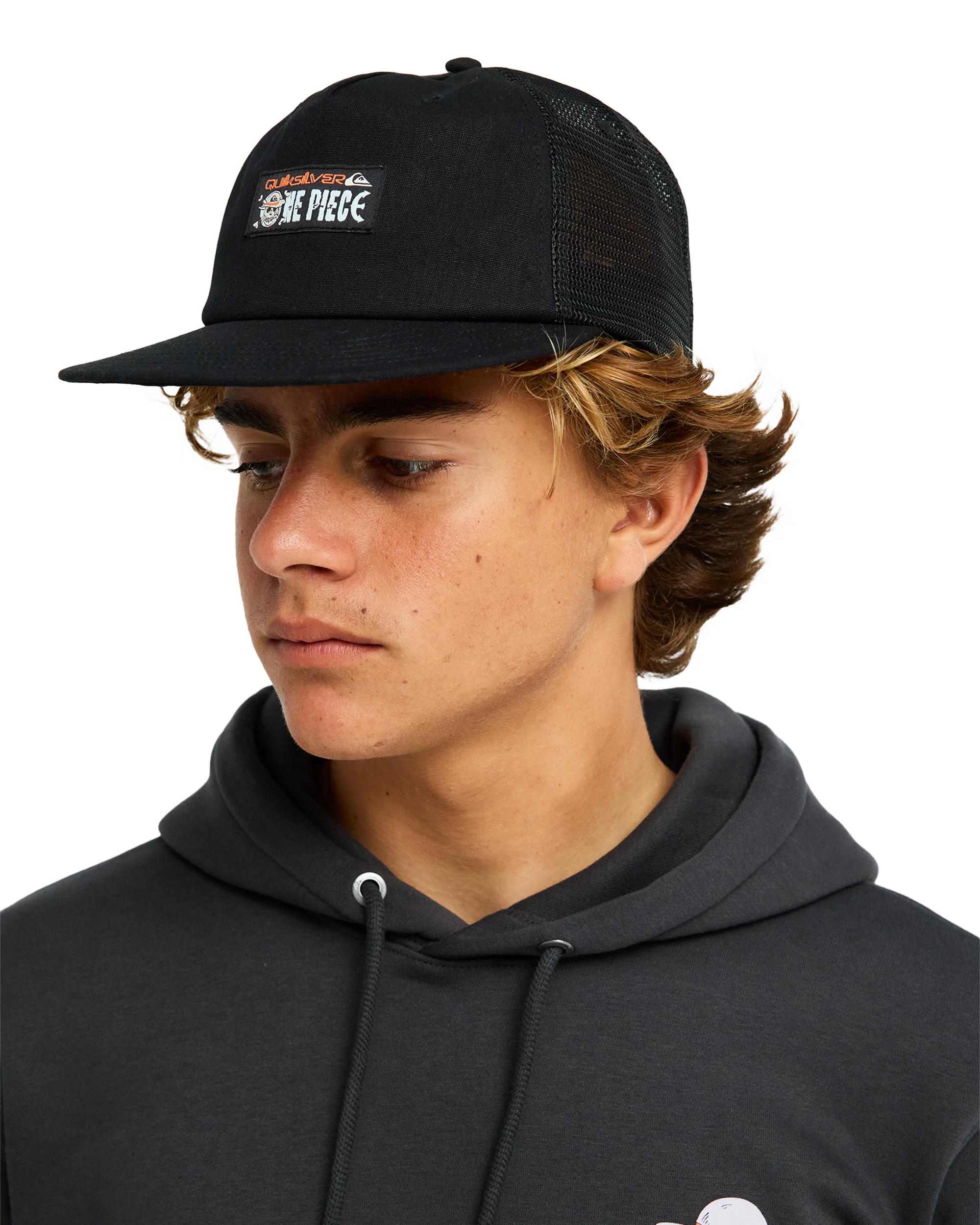 One Piece Drifter Trucker Cap - Black 2 One Piece Drifter Trucker Cap - Black