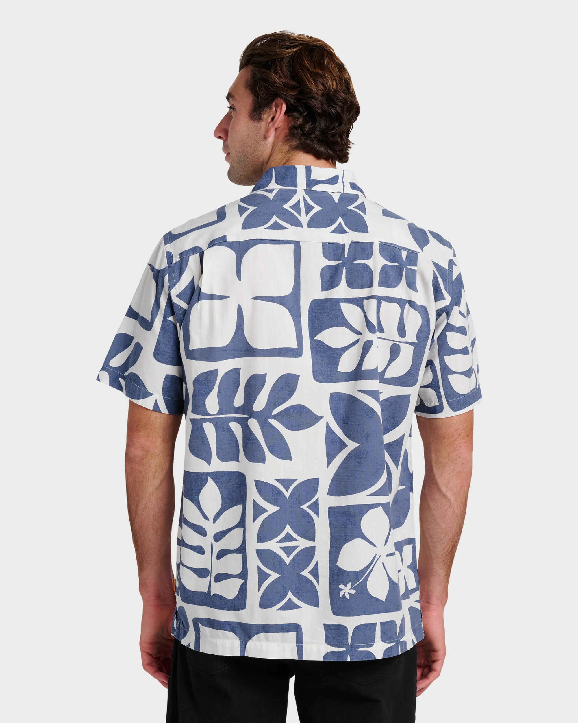 Waterman Tiki Island Shirt - Flint Stone 2 Waterman Tiki Island Shirt - Flint Stone