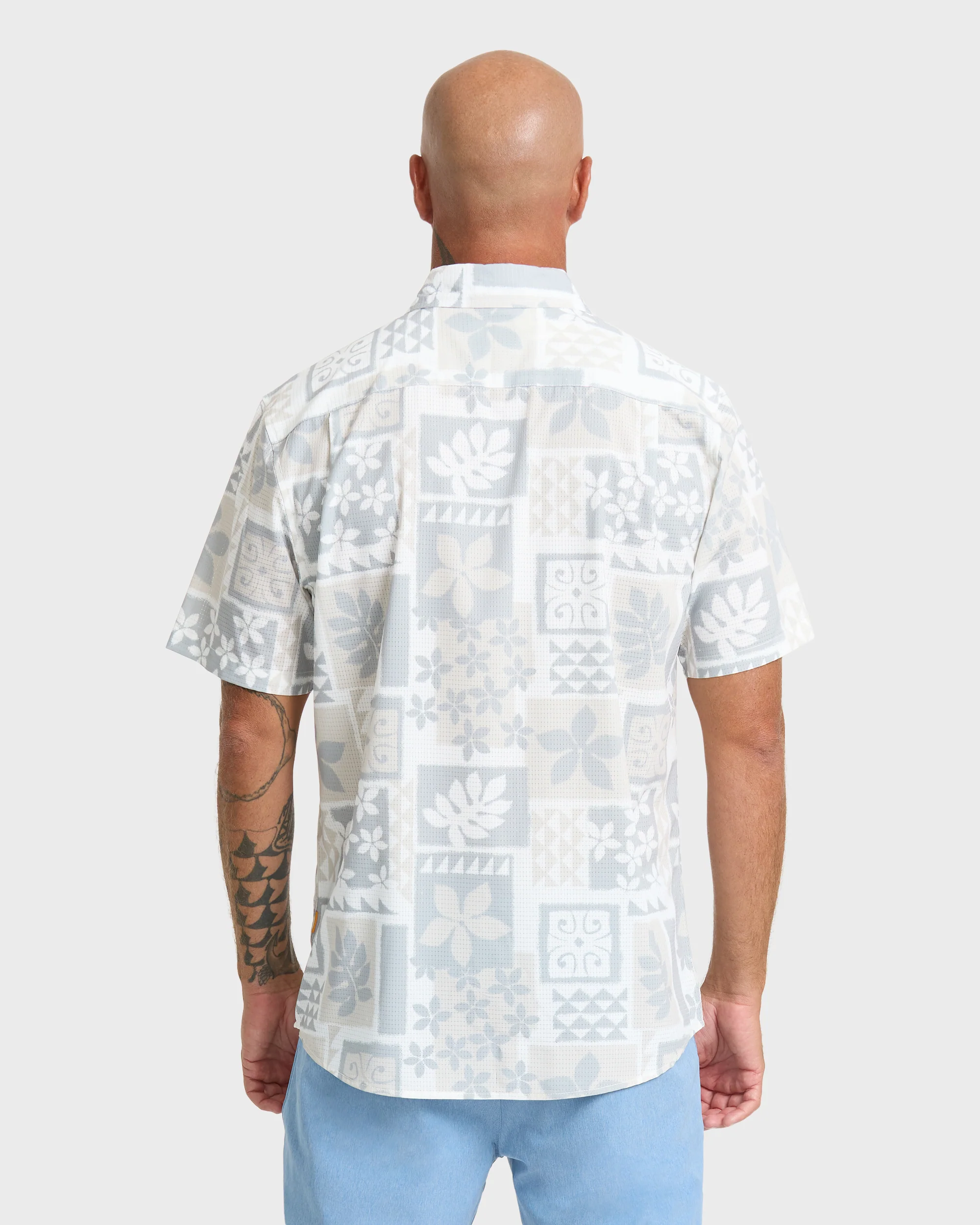 Waterman Sandy Cove Short Sleeve Woven Shirt - White 3 Waterman Sandy Cove Short Sleeve Woven Shirt - White
