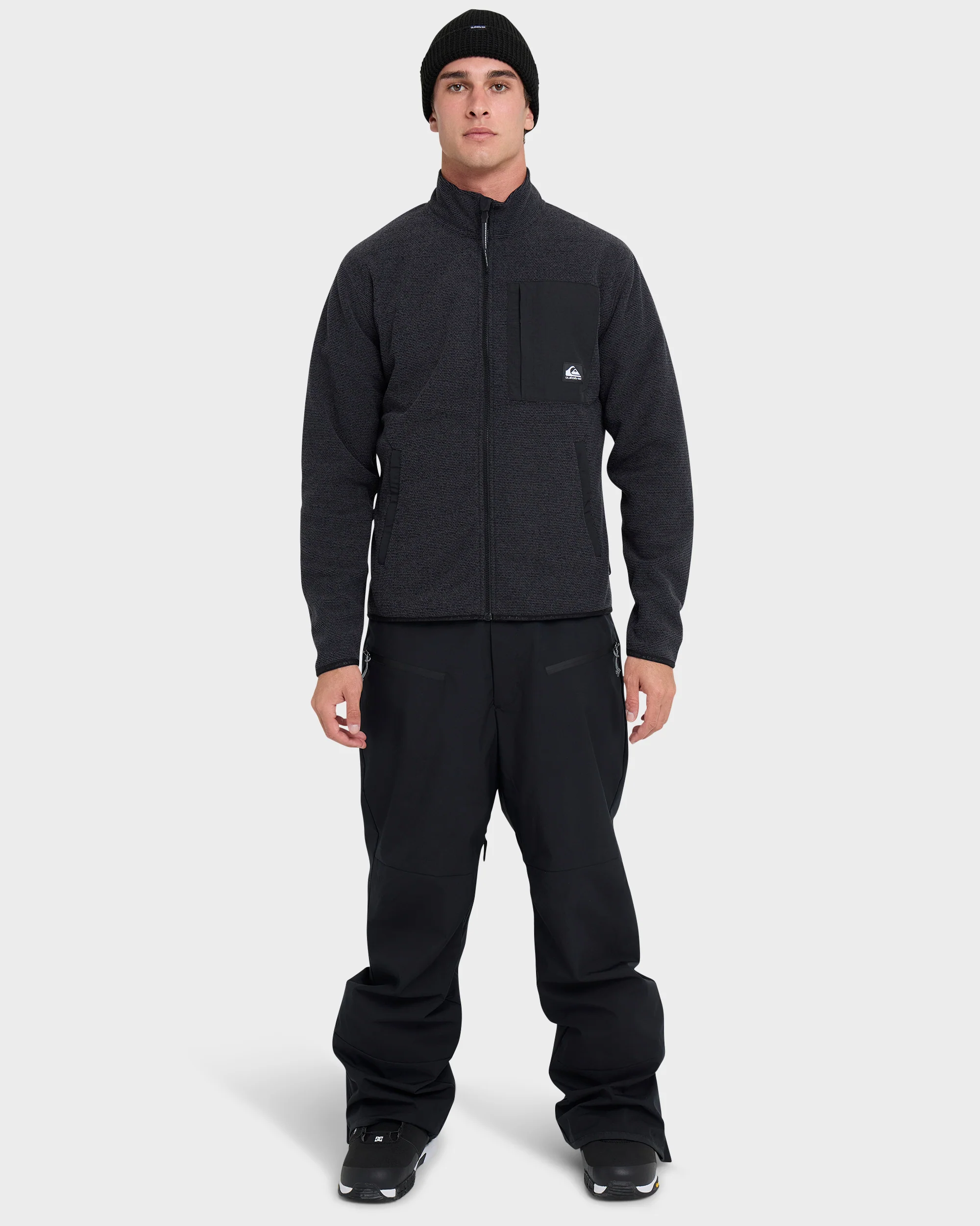 Aker Full Zip Technical Fleece - Black 3 Aker Full Zip Technical Fleece - Black