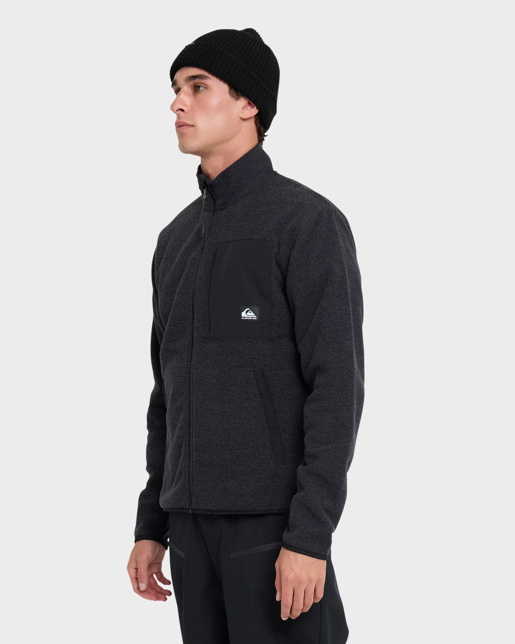Aker Full Zip Technical Fleece - Black 4 Aker Full Zip Technical Fleece - Black