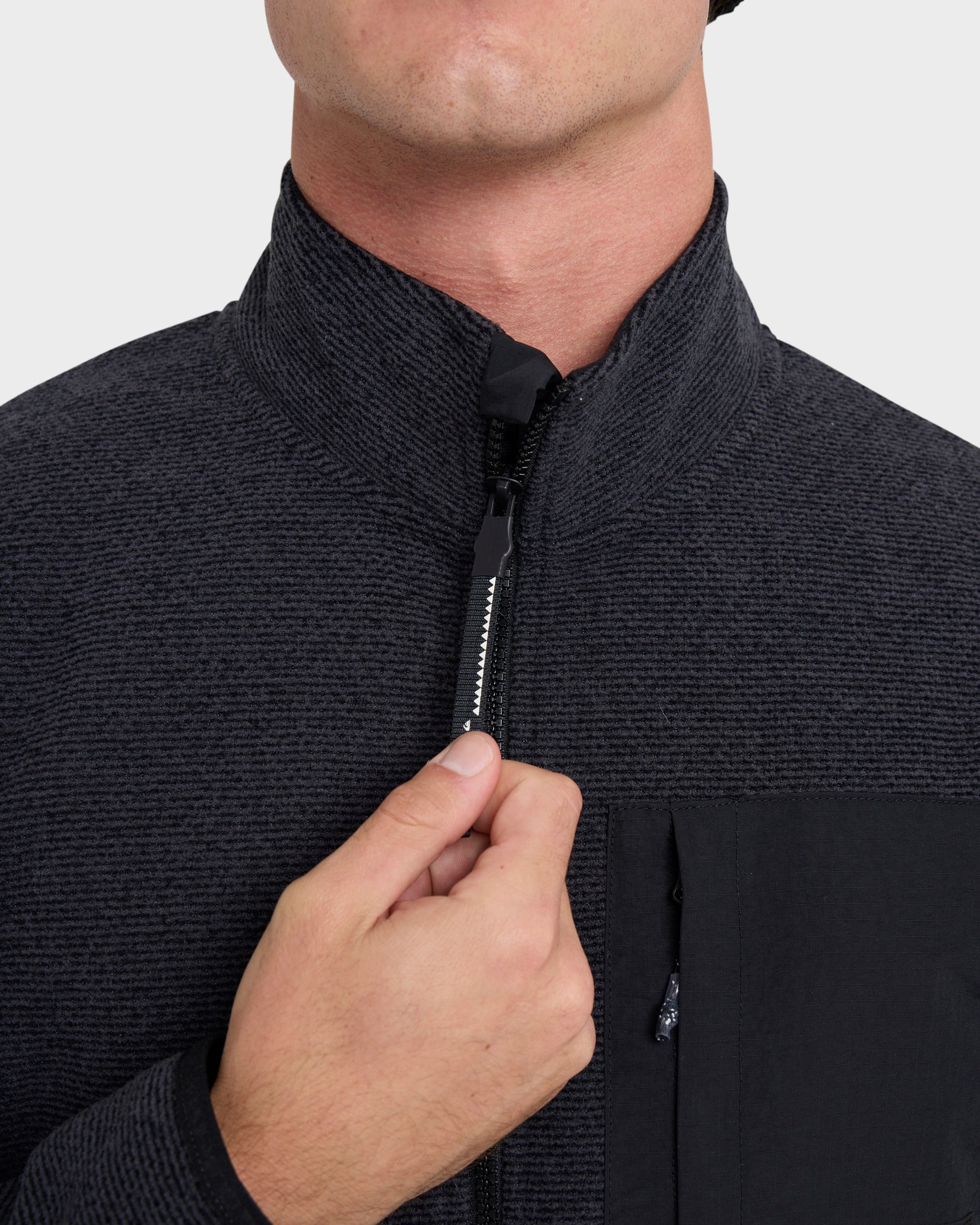 Aker Full Zip Technical Fleece - Black 7 Aker Full Zip Technical Fleece - Black