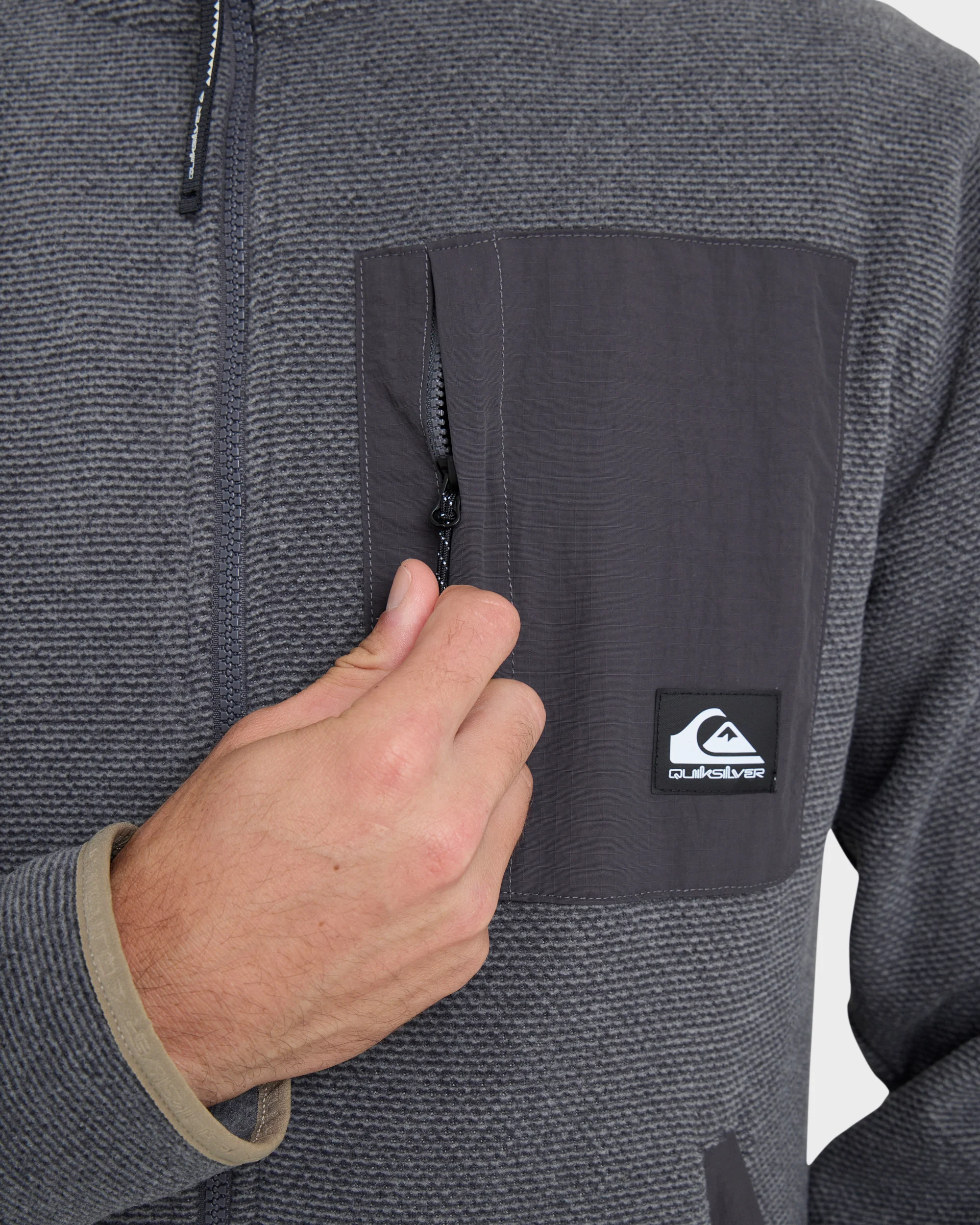 Aker Full Zip Technical Fleece - Quarry 5 Aker Full Zip Technical Fleece - Quarry