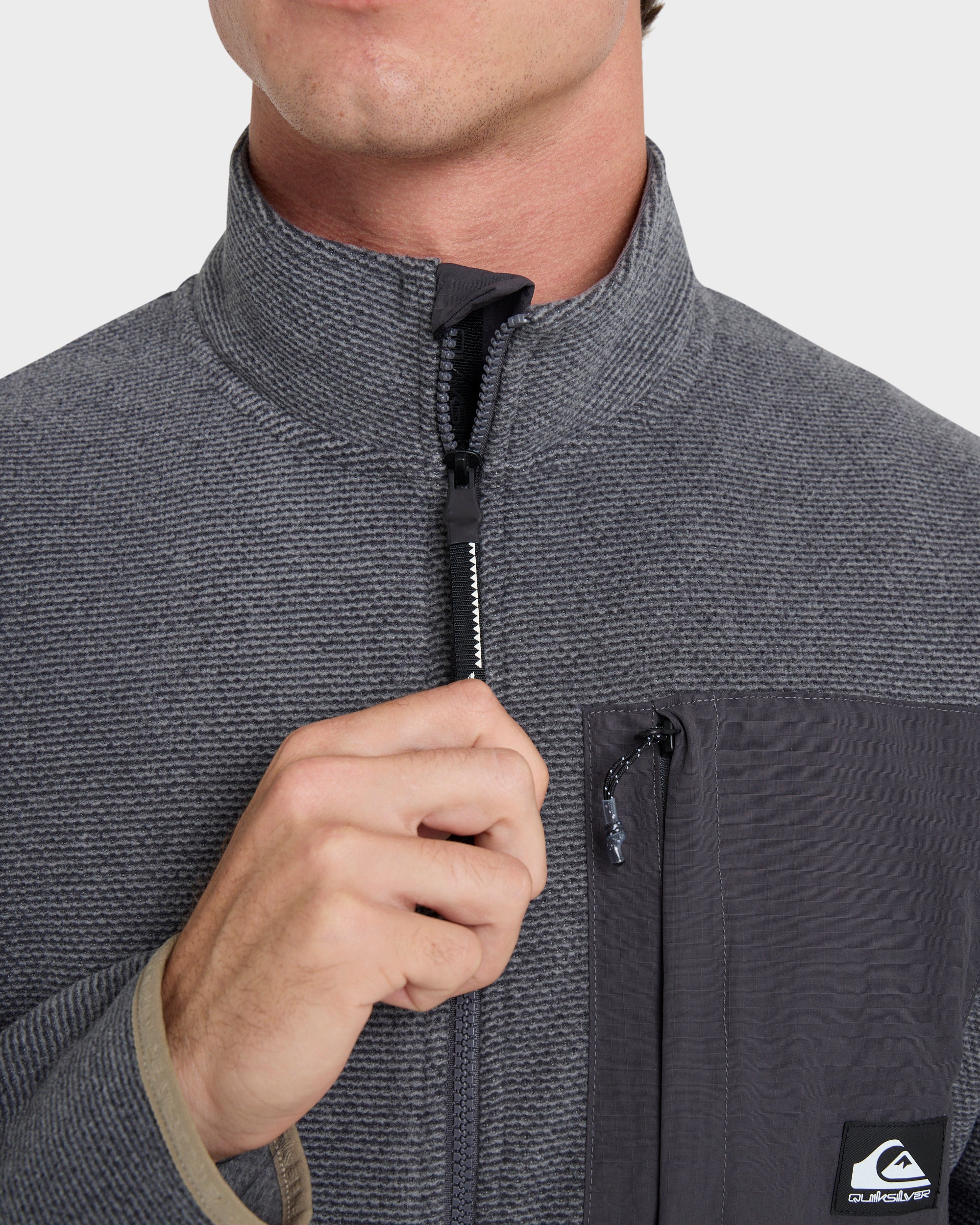 Aker Full Zip Technical Fleece - Quarry 7 Aker Full Zip Technical Fleece - Quarry